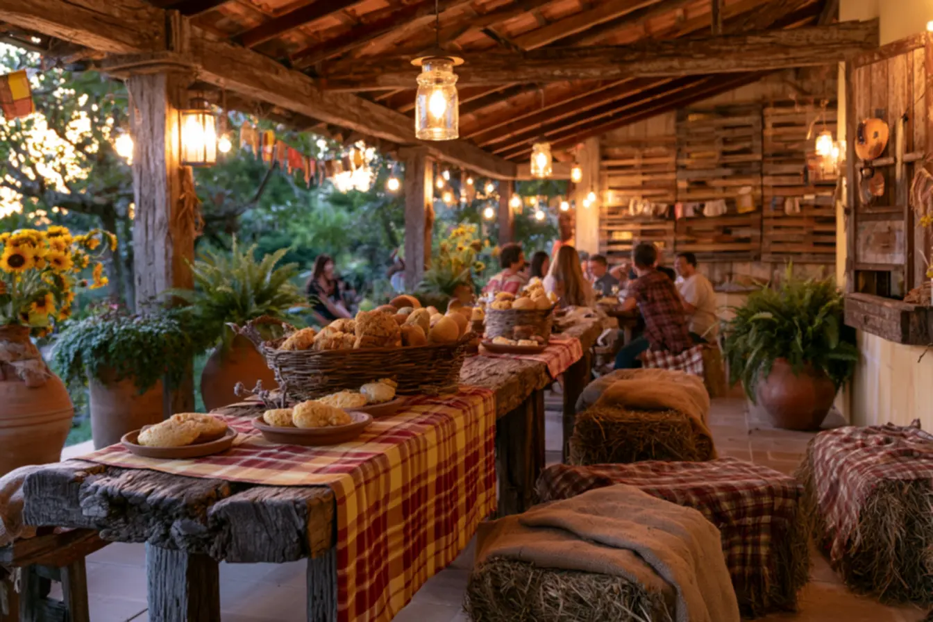 decoracao-com-temas-rusticos-2 Decoração com temas rústicos que vão transformar sua festa junina em um evento inesquecível decoracao-com-temas-rusticos-2 Decoração com temas rústicos que vão transformar sua festa junina em um evento inesquecível