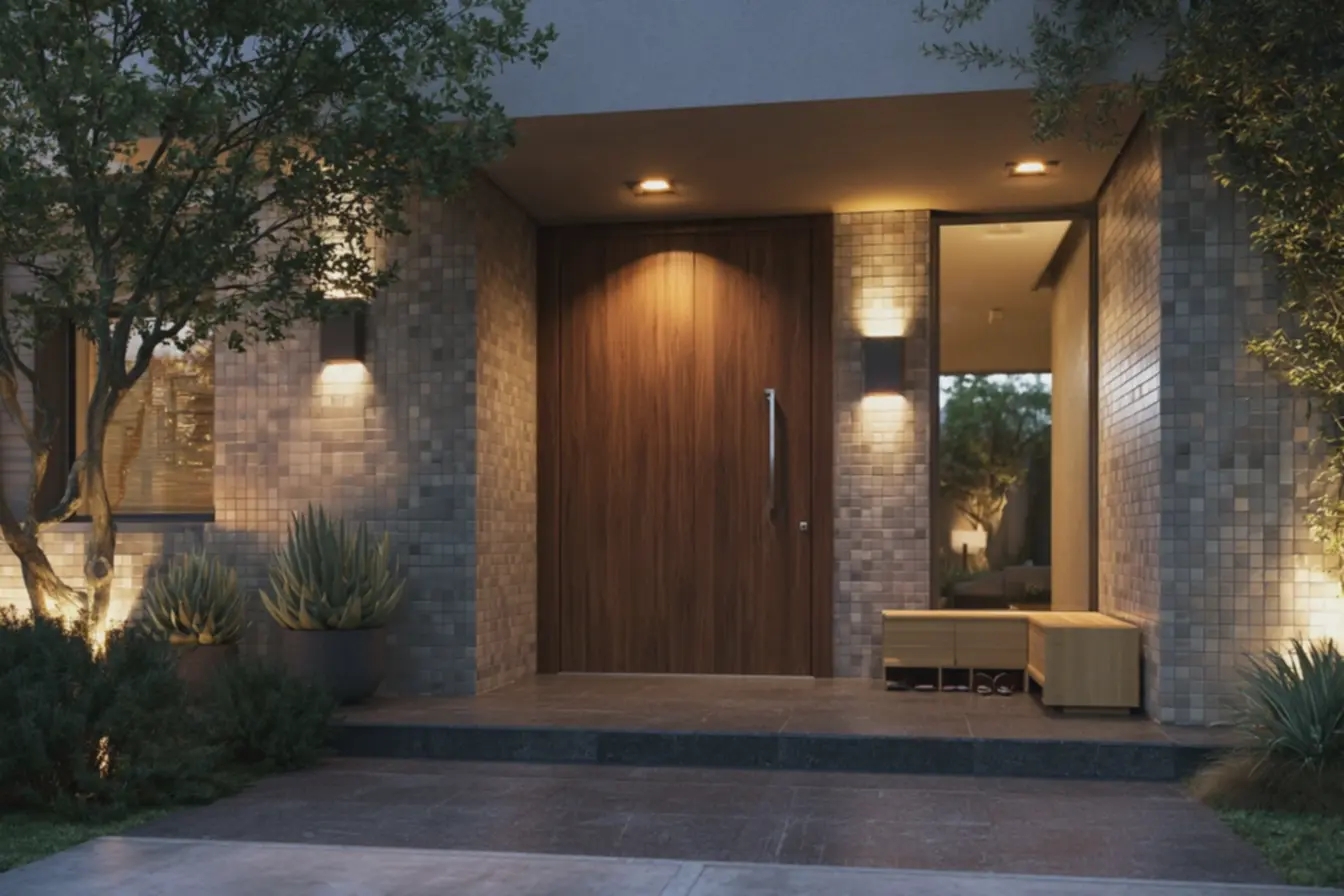 design-de-entrada-residencial-que-combina-estetica-rustica-e-seguranca-parareceber-visitantes-com-conforto A entrada da casa está virando cartão de visita, e esses detalhes fazem diferença design-de-entrada-residencial-que-combina-estetica-rustica-e-seguranca-parareceber-visitantes-com-conforto A entrada da casa está virando cartão de visita, e esses detalhes fazem diferença