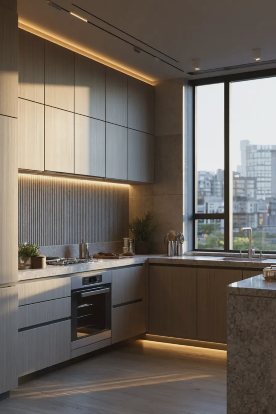 detalhe-de-portas-de-armario-em-mdf-com-relevo-sutil-em-tom-neutro-harmonizandocom-bancada-de-pedra-polida O toque de textura na cozinha que traz aconchego e sai do óbvio sem perder a sofisticação detalhe-de-portas-de-armario-em-mdf-com-relevo-sutil-em-tom-neutro-harmonizandocom-bancada-de-pedra-polida O toque de textura na cozinha que traz aconchego e sai do óbvio sem perder a sofisticação