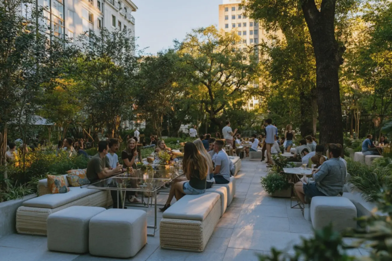 encontro-informal-em-quintal-externo-mesa-baixa-de-vidro-pernas-metalicas-bancoscontinuos-de-vime-claro A escolha dos móveis que fazem seu quintal pequeno virar um convite irresistível para encontros especiais encontro-informal-em-quintal-externo-mesa-baixa-de-vidro-pernas-metalicas-bancoscontinuos-de-vime-claro A escolha dos móveis que fazem seu quintal pequeno virar um convite irresistível para encontros especiais