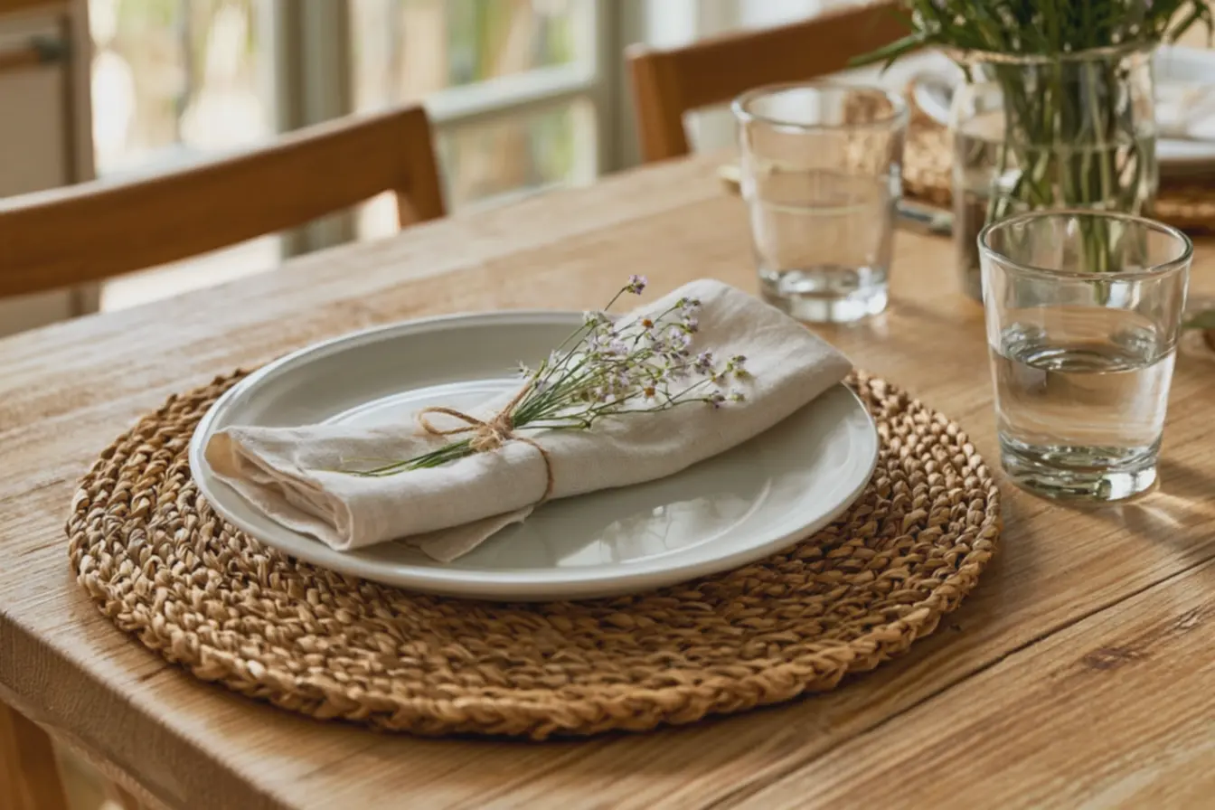 exemplo-de-montagem-de-mesa-equilibrada-entre-estetica-e-funcionalidade-paraalmoco-em-casa-iluminada-pela-luz-natural O truque das camadas na mesa posta deixa qualquer almoço simples com cara especial exemplo-de-montagem-de-mesa-equilibrada-entre-estetica-e-funcionalidade-paraalmoco-em-casa-iluminada-pela-luz-natural O truque das camadas na mesa posta deixa qualquer almoço simples com cara especial