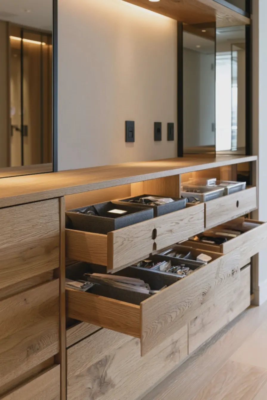 interior-de-comoda-com-gavetas-abertas-e-organizadores-para-maximizararmazenamento-em-corredor Como escolher entre Aparador ou cômoda para decorar seu corredor? interior-de-comoda-com-gavetas-abertas-e-organizadores-para-maximizararmazenamento-em-corredor Como escolher entre Aparador ou cômoda para decorar seu corredor?