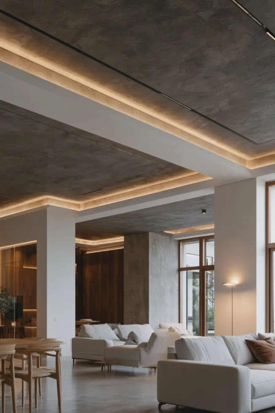 luminaria-de-chao-com-luz-quente-complementando-o-design-sofisticado-do-teto-nasala-de-estar O charme inesperado do teto: ideias que elevam a decoração e renovam qualquer ambiente luminaria-de-chao-com-luz-quente-complementando-o-design-sofisticado-do-teto-nasala-de-estar O charme inesperado do teto: ideias que elevam a decoração e renovam qualquer ambiente