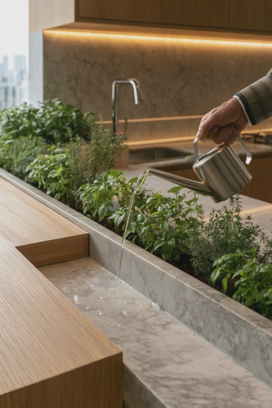 mao-regando-plantas-com-regador-metalico-em-pia-de-inox-com-detalhes-em-pedraevidenciando-funcionalidade-pratica Essa combinação de madeira, pedra e verde está aparecendo nos projetos mais atuais mao-regando-plantas-com-regador-metalico-em-pia-de-inox-com-detalhes-em-pedraevidenciando-funcionalidade-pratica Essa combinação de madeira, pedra e verde está aparecendo nos projetos mais atuais