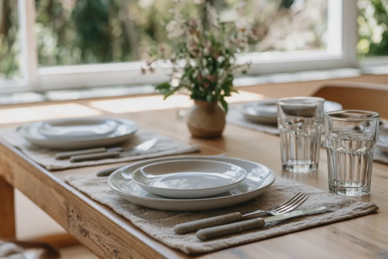 mesa-de-jantar-iluminada-com-luz-natural-organizada-com-pratos-brancos-etalheres-foscos-para-uso-diario A mesa do dia a dia pode ficar linda sem parecer montada demais mesa-de-jantar-iluminada-com-luz-natural-organizada-com-pratos-brancos-etalheres-foscos-para-uso-diario A mesa do dia a dia pode ficar linda sem parecer montada demais
