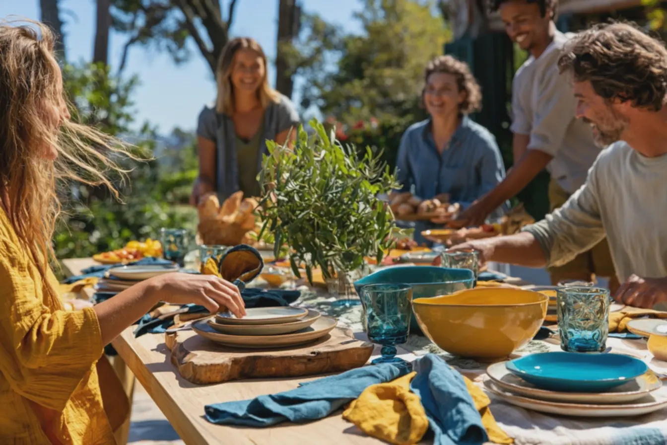 mesa-de-jardim-com-montagem-dinamica-usando-tabua-rustica-como-sousplat-e-bowlscoloridos-vibrantes O truque das camadas na mesa posta deixa qualquer almoço simples com cara especial mesa-de-jardim-com-montagem-dinamica-usando-tabua-rustica-como-sousplat-e-bowlscoloridos-vibrantes O truque das camadas na mesa posta deixa qualquer almoço simples com cara especial