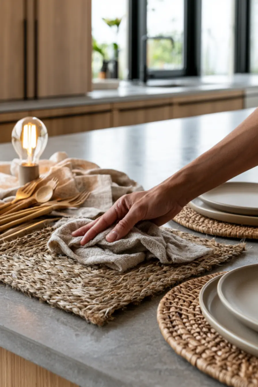 mesa-posta-com-fibras-naturais-1 A mesa posta com fibras naturais e tons suaves virou o novo luxo das refeições em casa mesa-posta-com-fibras-naturais-1 A mesa posta com fibras naturais e tons suaves virou o novo luxo das refeições em casa