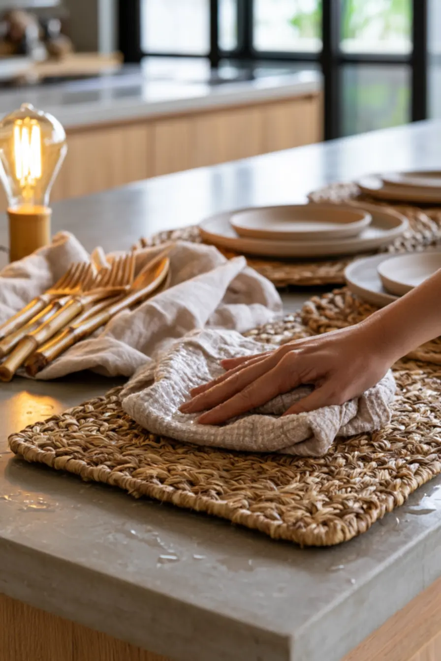 mesa-posta-com-fibras-naturais-2 A mesa posta com fibras naturais e tons suaves virou o novo luxo das refeições em casa mesa-posta-com-fibras-naturais-2 A mesa posta com fibras naturais e tons suaves virou o novo luxo das refeições em casa