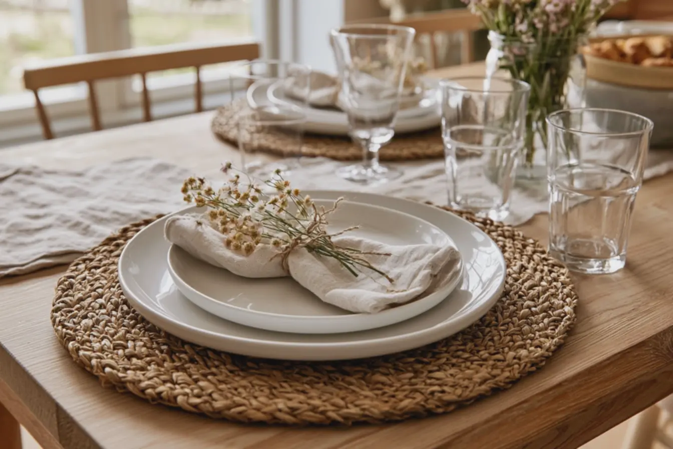 mesa-posta-com-truque-das-camadas-para-almoco-informal-usando-sousplat-de-palhae-prato-branco O truque das camadas na mesa posta deixa qualquer almoço simples com cara especial mesa-posta-com-truque-das-camadas-para-almoco-informal-usando-sousplat-de-palhae-prato-branco O truque das camadas na mesa posta deixa qualquer almoço simples com cara especial