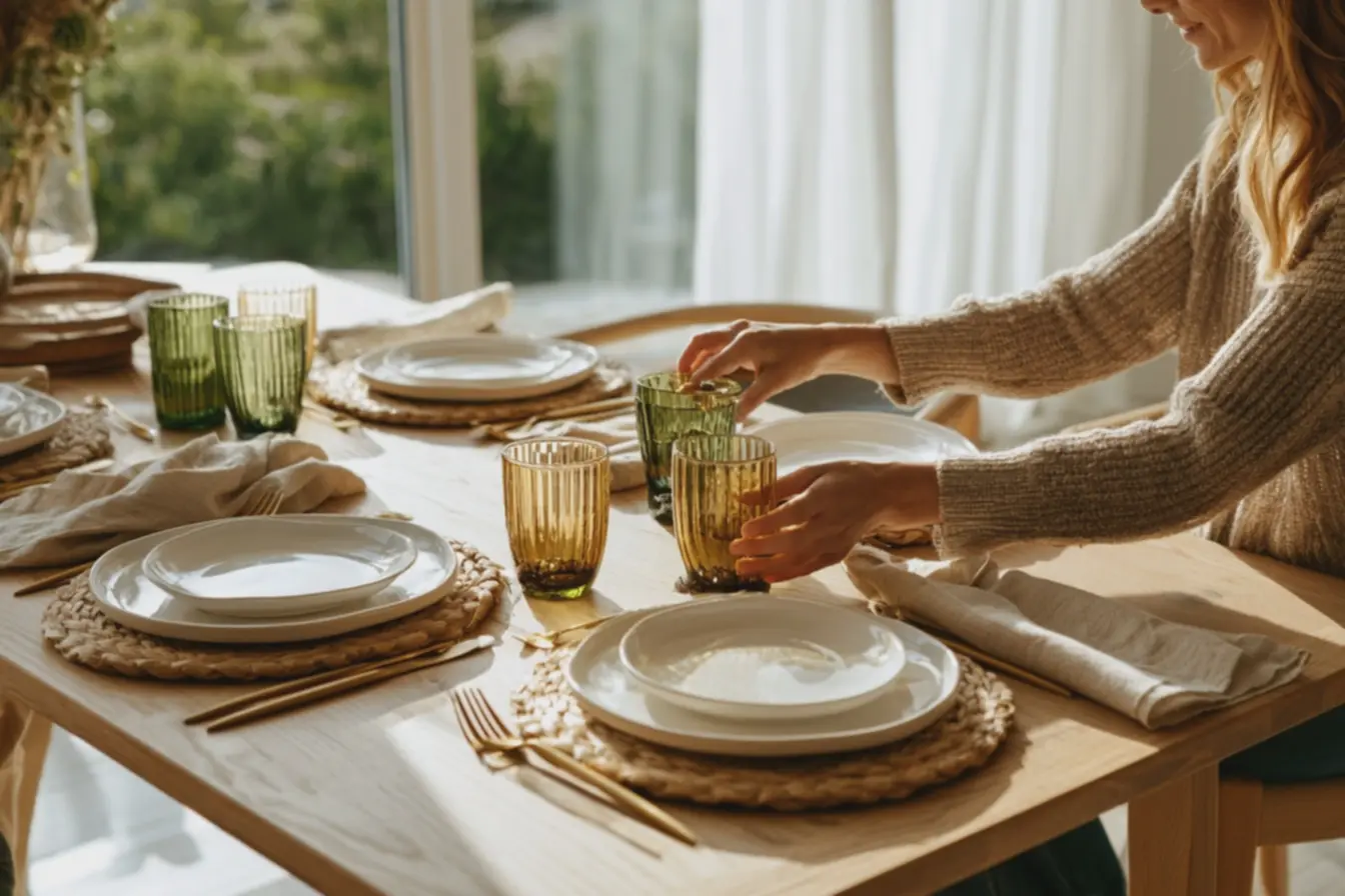 mesa-posta-elegante-com-talheres-foscos-dourados-e-guardanapos-de-linho-bege-emsousplats-naturais Essa tendência de mesa posta prova que taça colorida e louça simples podem funcionar juntas mesa-posta-elegante-com-talheres-foscos-dourados-e-guardanapos-de-linho-bege-emsousplats-naturais Essa tendência de mesa posta prova que taça colorida e louça simples podem funcionar juntas