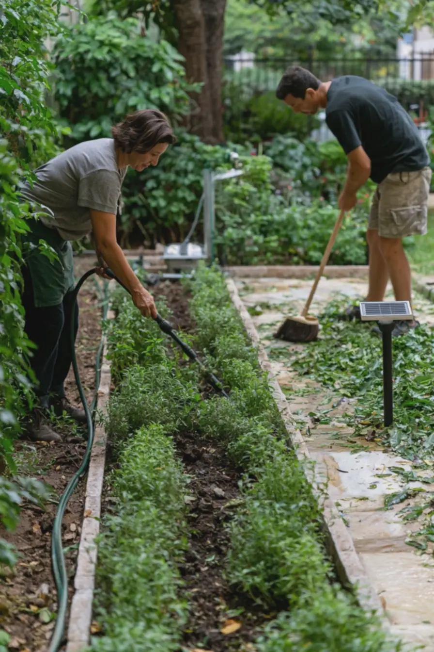 mulher-regando-canteiros-estreitos-com-plantas-comestiveis-em-jardim-domesticofuncional-e-de-manutencao-simples Adeus jardim de enfeite: agora a tendência é criar áreas externas realmente usadas mulher-regando-canteiros-estreitos-com-plantas-comestiveis-em-jardim-domesticofuncional-e-de-manutencao-simples Adeus jardim de enfeite: agora a tendência é criar áreas externas realmente usadas