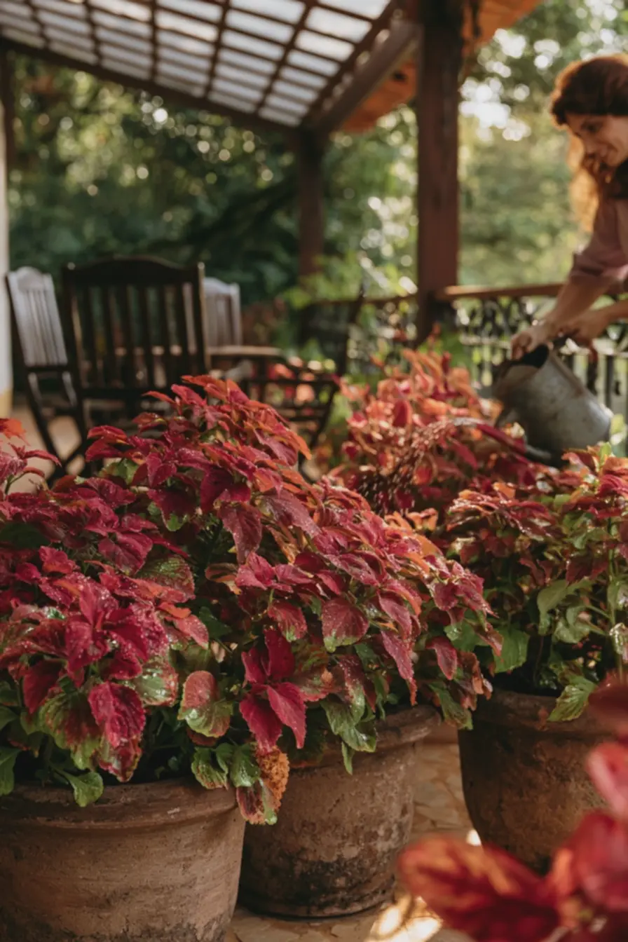 mulher-regando-plantas-coleus-e-ti-plant-com-folhas-vermelhas-e-verdes-intensasna-varanda Essas são as plantas com folhagens coloridas que estão fazendo sucesso esse ano mulher-regando-plantas-coleus-e-ti-plant-com-folhas-vermelhas-e-verdes-intensasna-varanda Essas são as plantas com folhagens coloridas que estão fazendo sucesso esse ano