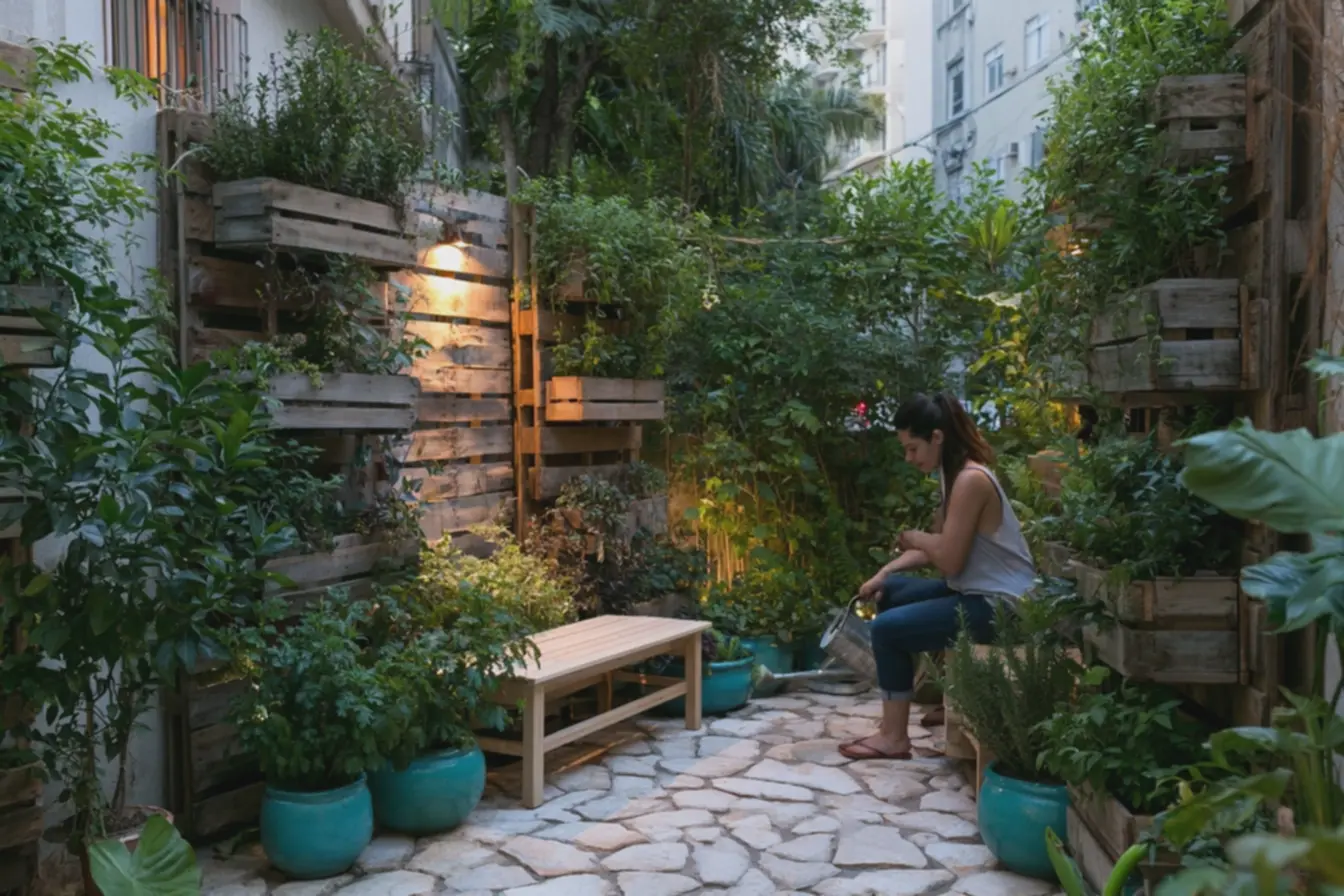 mulher-regando-plantas-em-jardim-compacto-com-design-biofilico-funcionalvalorizando-conexao-com-a-natureza-no-quintal O paisagismo biofílico está transformando quintais comuns em espaços de bem-estar mulher-regando-plantas-em-jardim-compacto-com-design-biofilico-funcionalvalorizando-conexao-com-a-natureza-no-quintal O paisagismo biofílico está transformando quintais comuns em espaços de bem-estar