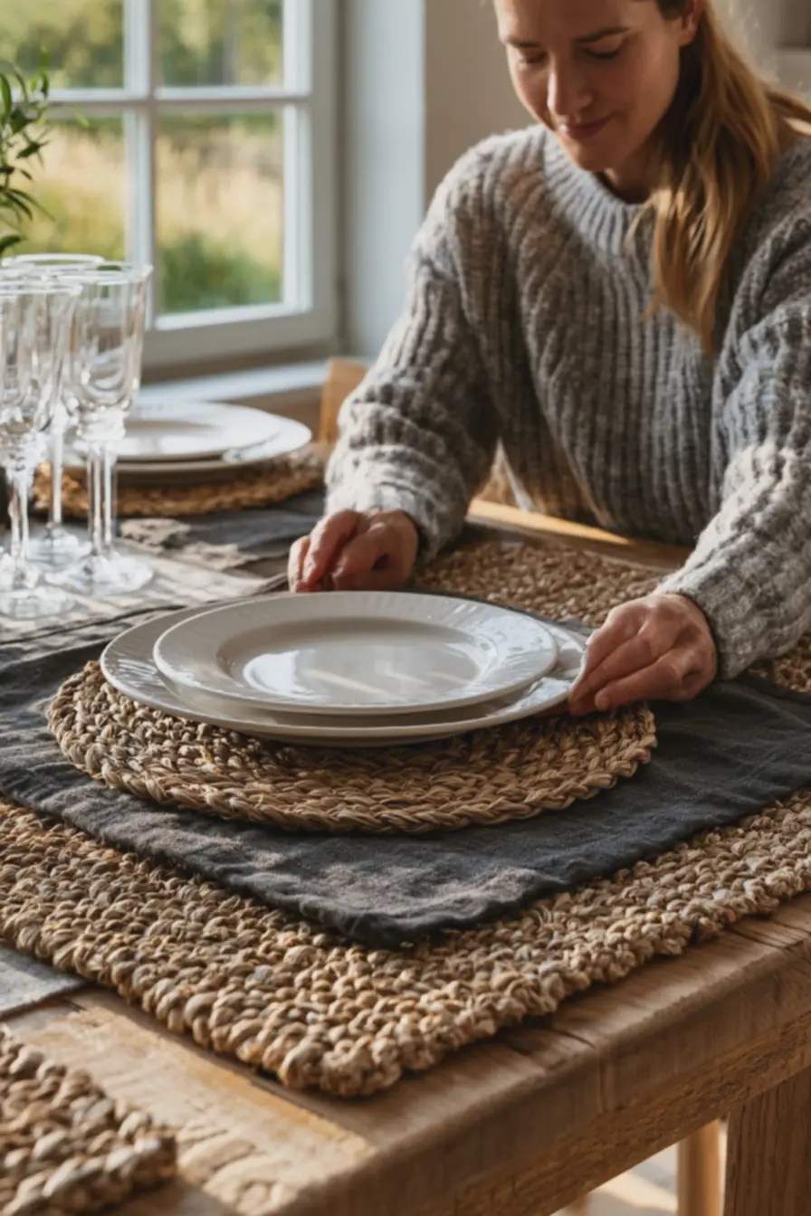 pessoa-posicionando-louca-grande-de-porcelana-branca-sobre-mesa-de-fibrasnaturais-de-rafia-visual-com-jogo-americano-pesado Como escolher louças e acessórios que realçam o charme natural da mesa de fibras delicadas pessoa-posicionando-louca-grande-de-porcelana-branca-sobre-mesa-de-fibrasnaturais-de-rafia-visual-com-jogo-americano-pesado Como escolher louças e acessórios que realçam o charme natural da mesa de fibras delicadas