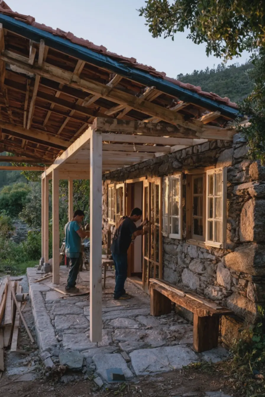 reforma-de-casinha-pequena-de-sitio-com-estrutura-de-telhado-em-madeira-e-mantatermica-para-isolamento Essas casinhas pequenas de sítio tem um charme e beleza encantadores reforma-de-casinha-pequena-de-sitio-com-estrutura-de-telhado-em-madeira-e-mantatermica-para-isolamento Essas casinhas pequenas de sítio tem um charme e beleza encantadores
