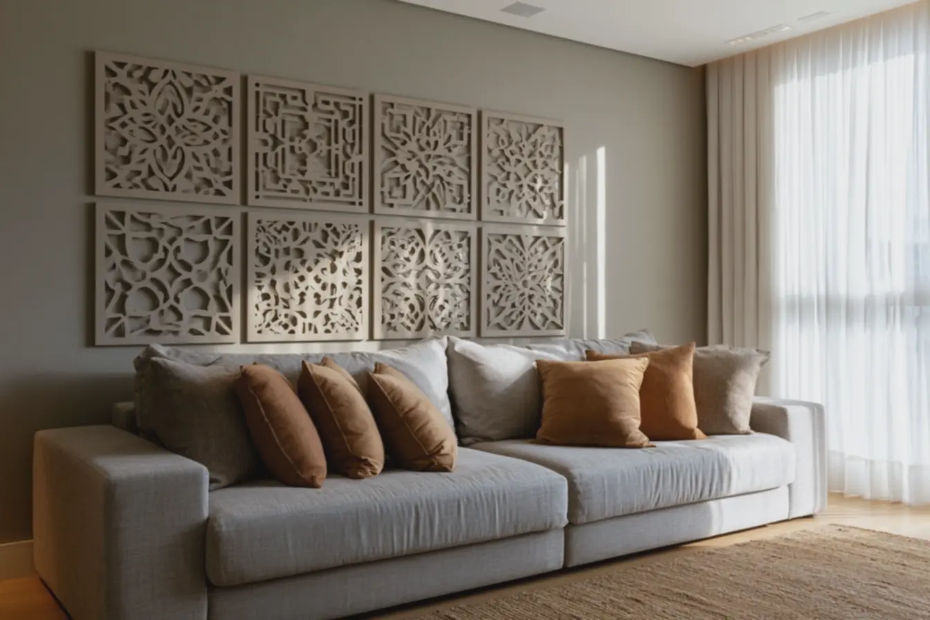 sala-de-estar-contemporanea-decorada-com-quadros-vazados-em-mdf-com-desenhosgeometricos Quadros vazados em mdf são a nova tendência na decoração e vamos mostrar o motivo sala-de-estar-contemporanea-decorada-com-quadros-vazados-em-mdf-com-desenhosgeometricos Quadros vazados em mdf são a nova tendência na decoração e vamos mostrar o motivo