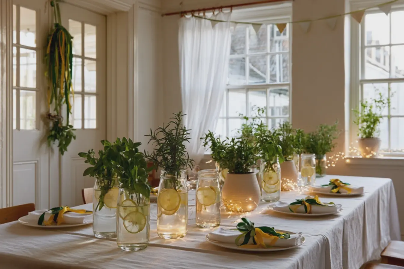 sala-de-jantar-decorada-para-copa-do-mundo-com-guirlanda-de-fitas-verdes-eamarelas Decoração para Copa do Mundo Simples e Bonita pra fazer em Casa sala-de-jantar-decorada-para-copa-do-mundo-com-guirlanda-de-fitas-verdes-eamarelas Decoração para Copa do Mundo Simples e Bonita pra fazer em Casa