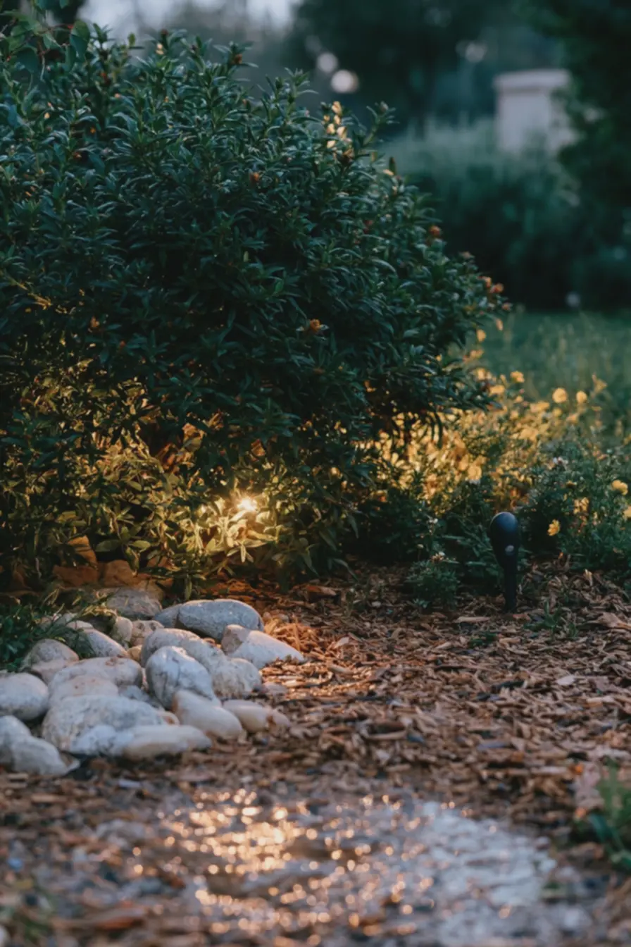 solo-com-cobertura-de-mulch-natural-e-gotas-de-orvalho-refletindo-luz-em-jardimnoturno Como iluminar um jardim: Os 7 truques simples que fazem toda diferença solo-com-cobertura-de-mulch-natural-e-gotas-de-orvalho-refletindo-luz-em-jardimnoturno Como iluminar um jardim: Os 7 truques simples que fazem toda diferença