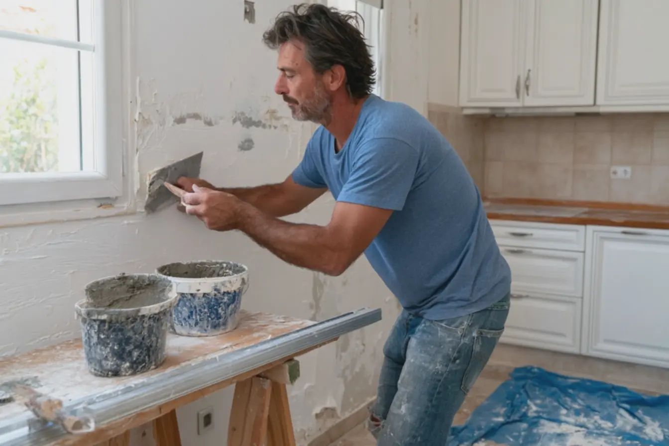 trabalho-de-pedreiro-em-parede-de-cozinha-com-reboco-novo-e-ferramentas-manuais Quanto custa um pedreiro? As dicas de engenheiros antes de escolher um profissional trabalho-de-pedreiro-em-parede-de-cozinha-com-reboco-novo-e-ferramentas-manuais Quanto custa um pedreiro? As dicas de engenheiros antes de escolher um profissional