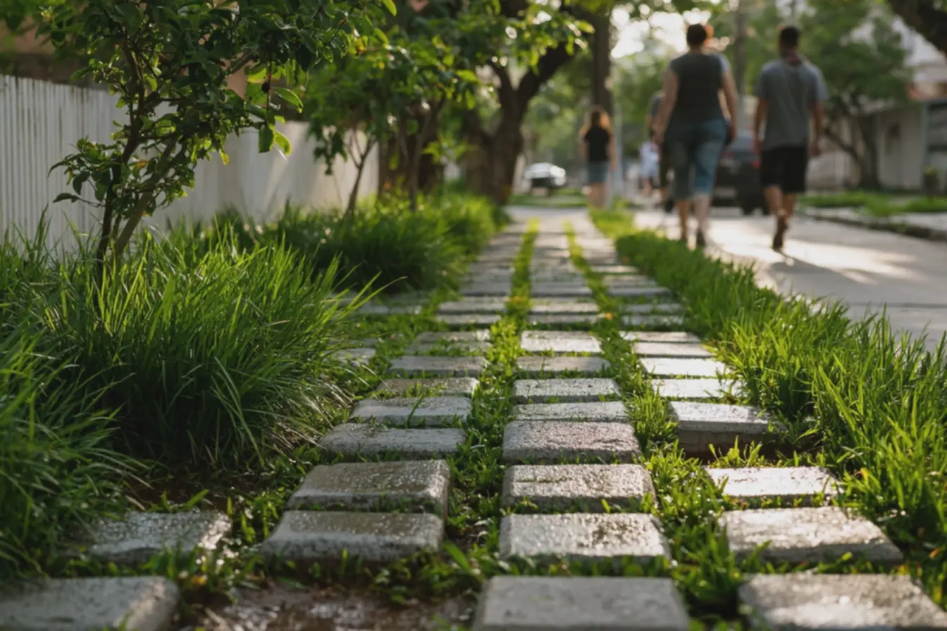 uso-de-pavers-permeaveis-e-grama-para-infiltracao-eficiente-e-conforto-termicoem-casa A calçada verde não é mais modinha: ela chegou pra ficar uso-de-pavers-permeaveis-e-grama-para-infiltracao-eficiente-e-conforto-termicoem-casa A calçada verde não é mais modinha: ela chegou pra ficar