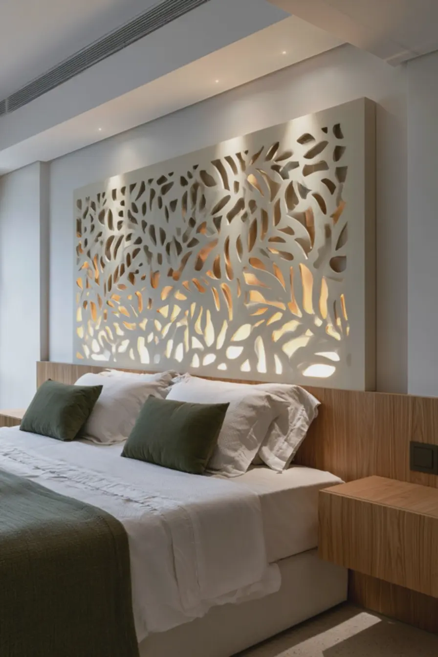 uso-de-quadros-vazados-em-mdf-como-ponto-focal-em-quartos-com-combinacao-deverde-oliva-e-madeira-clara Quadros vazados em mdf são a nova tendência na decoração e vamos mostrar o motivo uso-de-quadros-vazados-em-mdf-como-ponto-focal-em-quartos-com-combinacao-deverde-oliva-e-madeira-clara Quadros vazados em mdf são a nova tendência na decoração e vamos mostrar o motivo