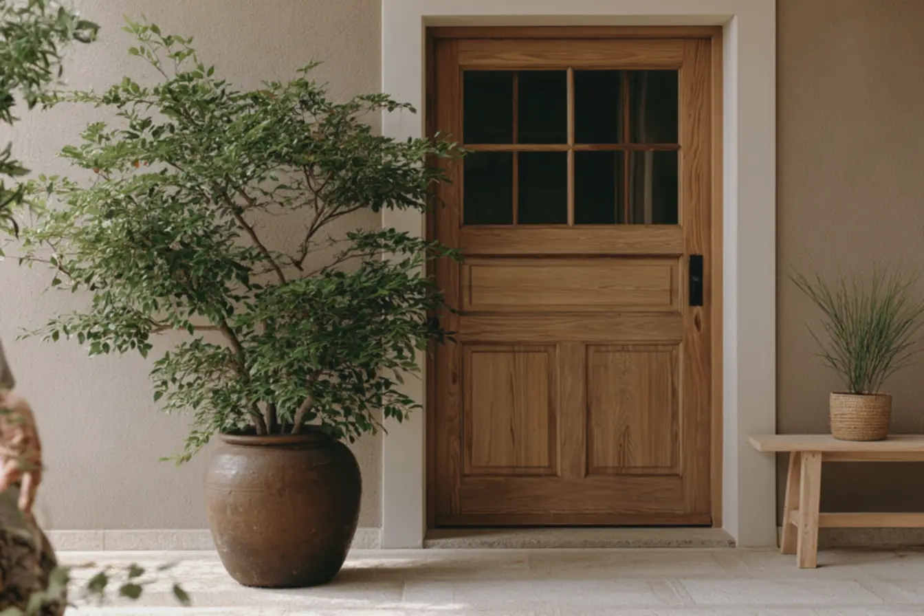 uso-de-vasos-simples-em-bancos-baixos-para-criar-ambiente-leve-e-acolhedor A presença das plantas na entrada que faz a casa parecer convidativa sem exageros visuais uso-de-vasos-simples-em-bancos-baixos-para-criar-ambiente-leve-e-acolhedor A presença das plantas na entrada que faz a casa parecer convidativa sem exageros visuais