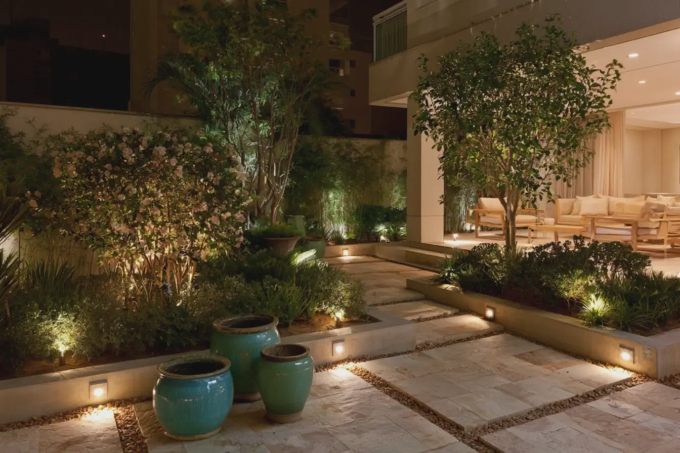 varanda-com-moveis-de-madeira-clara-e-iluminacao-aconchegante-criando-ambienteconvidativo Como iluminar um jardim: Os 7 truques simples que fazem toda diferença varanda-com-moveis-de-madeira-clara-e-iluminacao-aconchegante-criando-ambienteconvidativo Como iluminar um jardim: Os 7 truques simples que fazem toda diferença