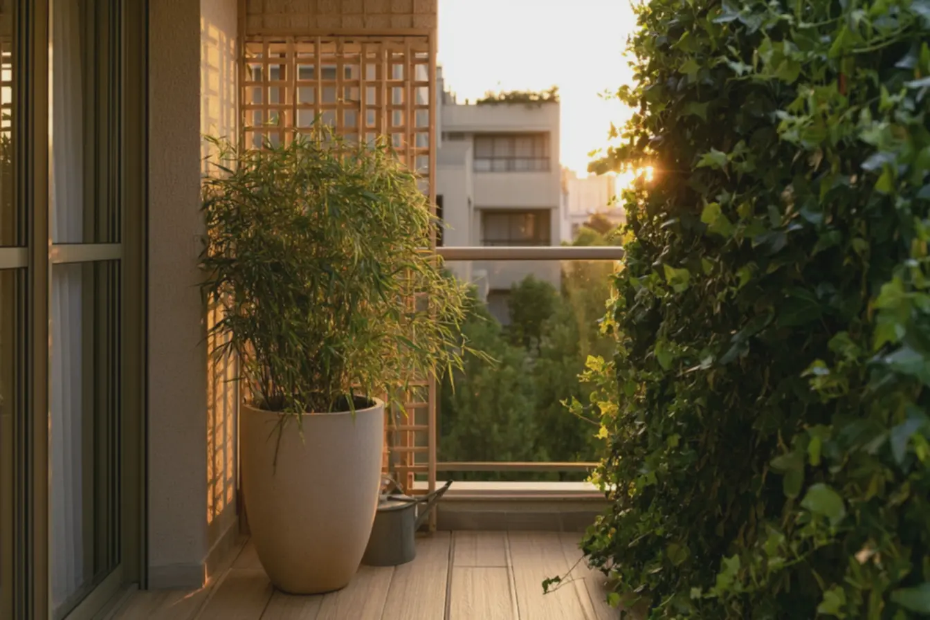 varanda-compacta-com-plantas-para-jardim-privativo-e-reducao-de-ruido-natural O jardim com privacidade natural virou solução para quem mora perto demais dos vizinhos varanda-compacta-com-plantas-para-jardim-privativo-e-reducao-de-ruido-natural O jardim com privacidade natural virou solução para quem mora perto demais dos vizinhos