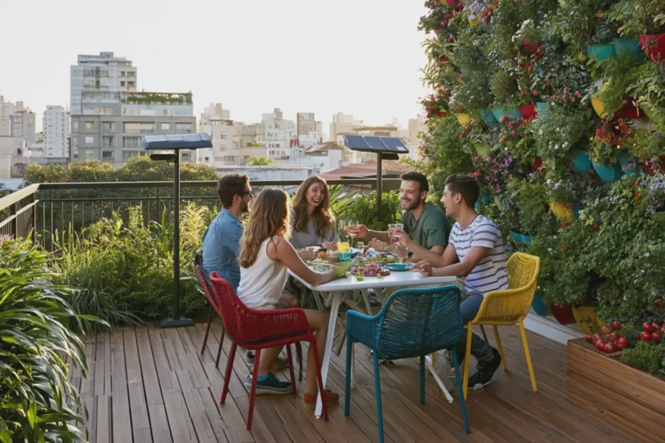varanda-urbana-ampla-com-jardim-vertical-modular-colorido-e-vasos-suspensos-deflores-e-ervas-aromaticas Adeus jardim de enfeite: agora a tendência é criar áreas externas realmente usadas varanda-urbana-ampla-com-jardim-vertical-modular-colorido-e-vasos-suspensos-deflores-e-ervas-aromaticas Adeus jardim de enfeite: agora a tendência é criar áreas externas realmente usadas