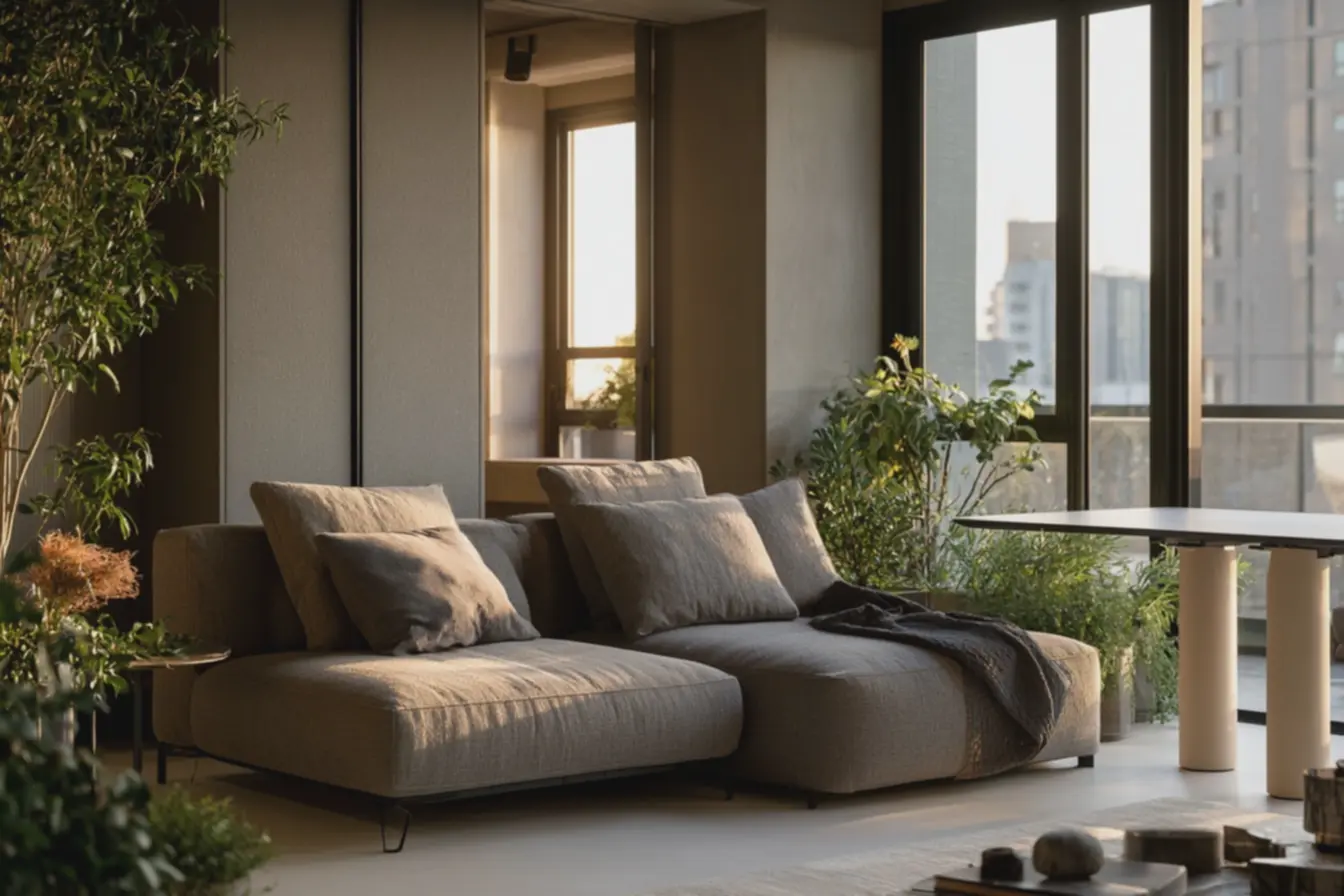 ambientacao-elegante-com-plantas-e-objetos-minimalistas-valorizando-decoracao-efuncionalidade-em-espaco-reduzido Móveis versáteis que trazem as novas tendências de decoração para espaços compactos ambientacao-elegante-com-plantas-e-objetos-minimalistas-valorizando-decoracao-efuncionalidade-em-espaco-reduzido Móveis versáteis que trazem as novas tendências de decoração para espaços compactos