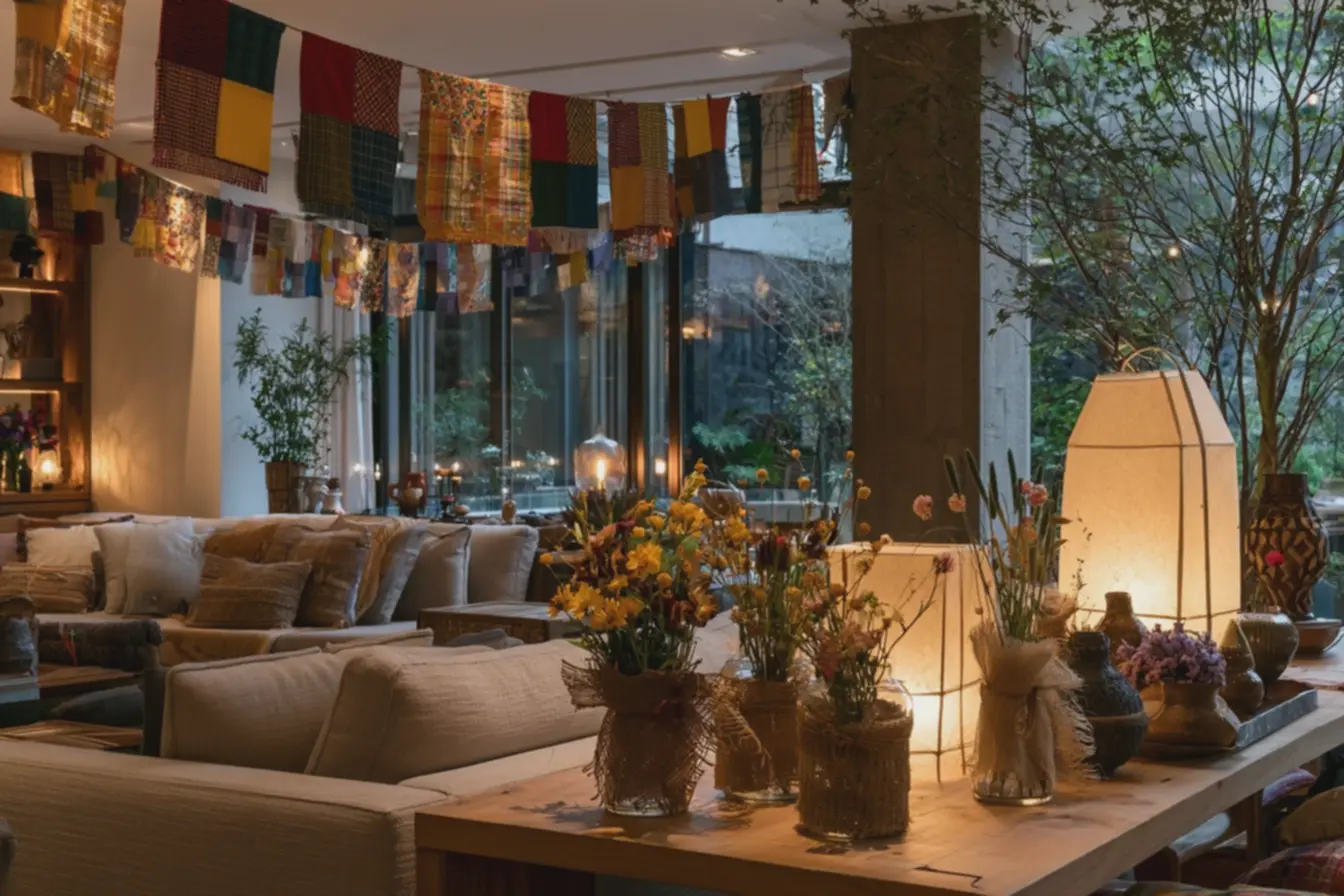 ambiente-aconchegante-para-festa-junina-com-almofadas-rusticas-e-flores-do-campoem-potes-de-vidro Decoração de festa junina em casa: ideias que renovam o clima tradicional ambiente-aconchegante-para-festa-junina-com-almofadas-rusticas-e-flores-do-campoem-potes-de-vidro Decoração de festa junina em casa: ideias que renovam o clima tradicional