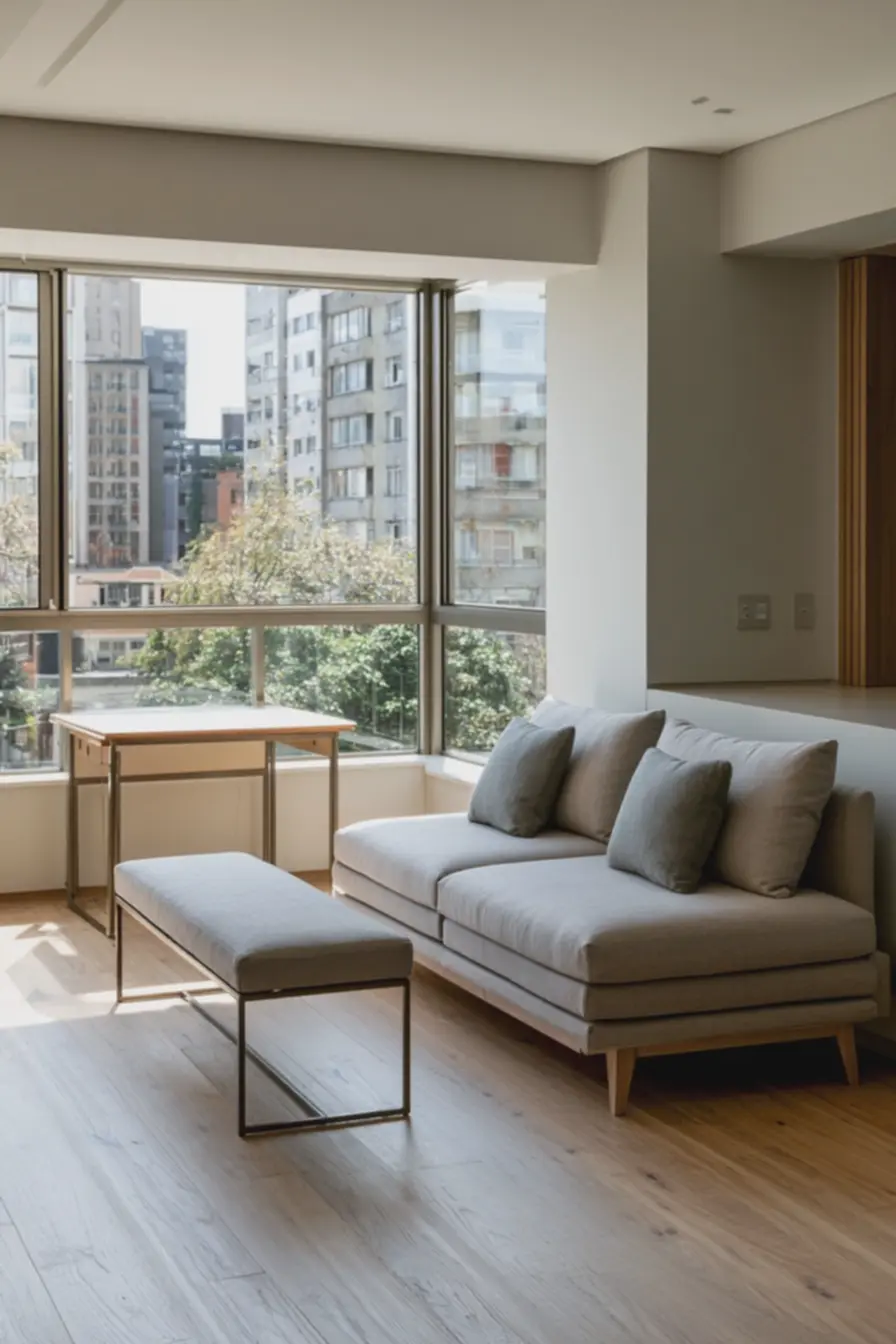 ambiente-claro-com-luz-natural-e-organizacao-visual-para-otimizar-espaco-emsalas-pequenas Móveis multifuncionais para sala pequena: mais estilo e espaço gastando pouco ambiente-claro-com-luz-natural-e-organizacao-visual-para-otimizar-espaco-emsalas-pequenas Móveis multifuncionais para sala pequena: mais estilo e espaço gastando pouco