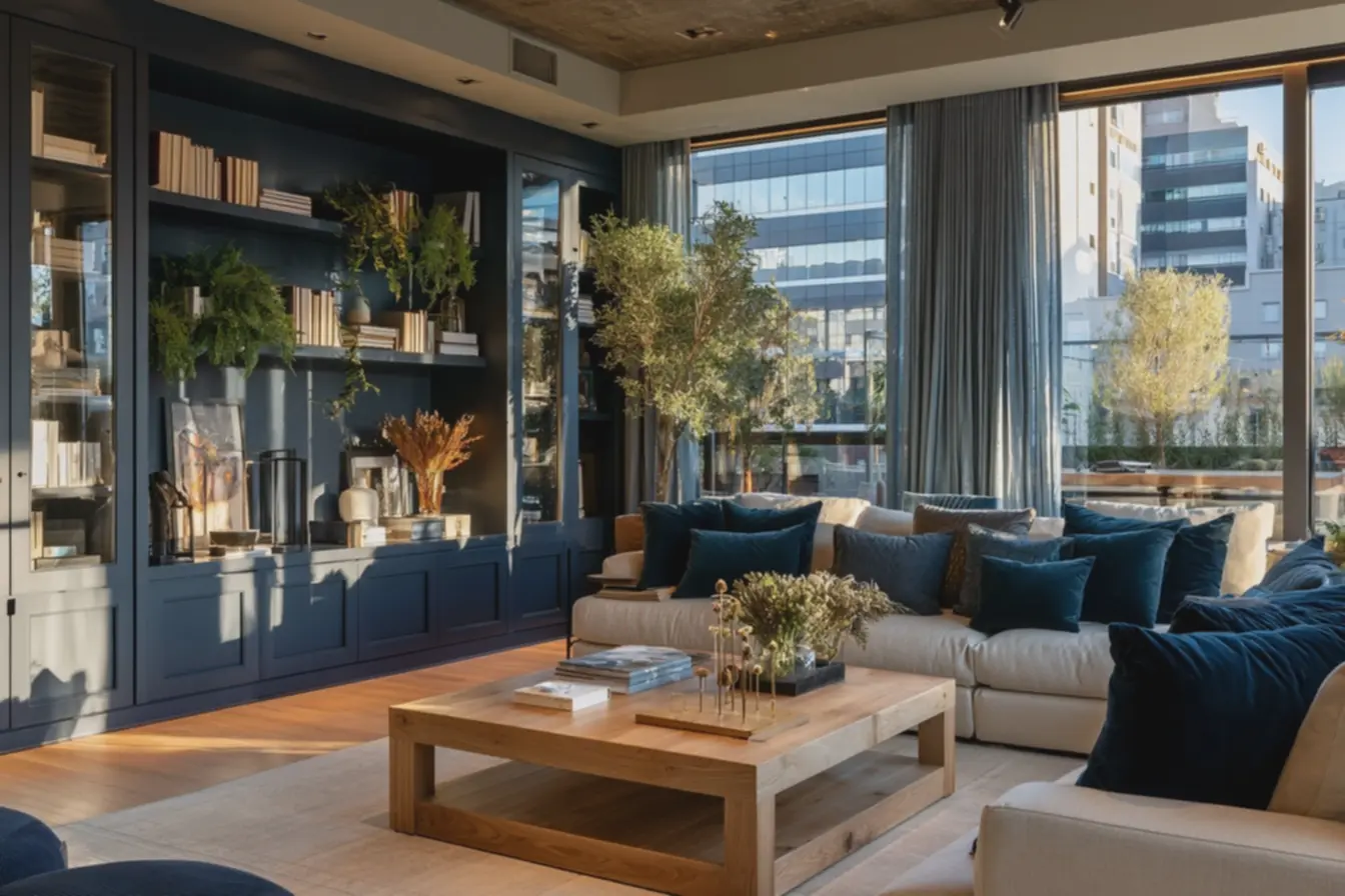 ambiente-com-equilibrio-entre-tons-frios-e-quentes-de-azul-transmitindoserenidade-e-estilo-na-decoracao-da-sala Decorar com tons de azul: o detalhe que muda o clima da sua casa para sempre ambiente-com-equilibrio-entre-tons-frios-e-quentes-de-azul-transmitindoserenidade-e-estilo-na-decoracao-da-sala Decorar com tons de azul: o detalhe que muda o clima da sua casa para sempre