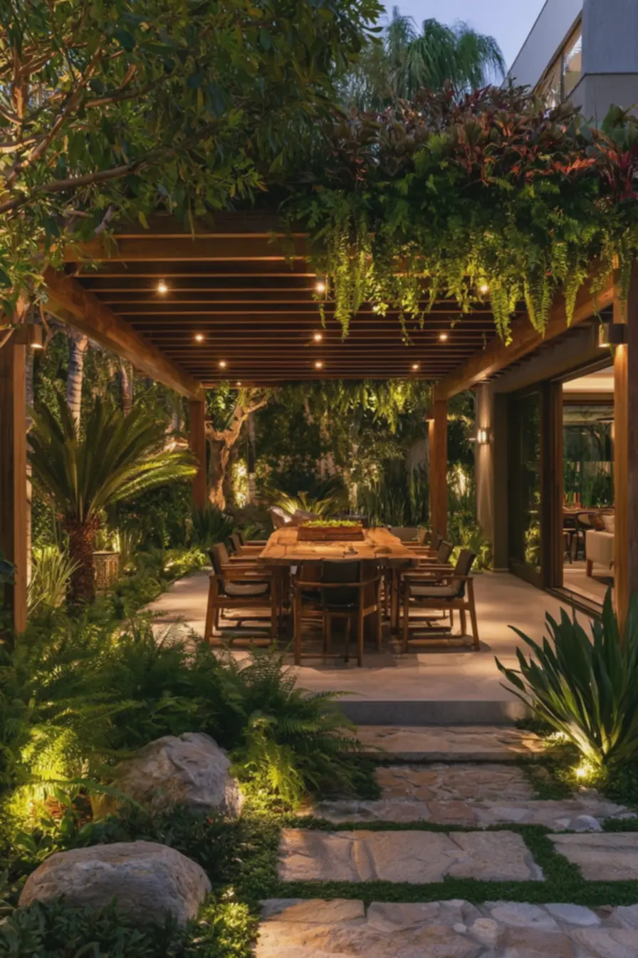ambiente-externo-aconchegante-com-foco-em-luz-quente-valorizando-texturasnaturais-das-plantas Luz quente ou fria no jardim: escolha de tons e intensidade para valorizar plantas ambiente-externo-aconchegante-com-foco-em-luz-quente-valorizando-texturasnaturais-das-plantas Luz quente ou fria no jardim: escolha de tons e intensidade para valorizar plantas