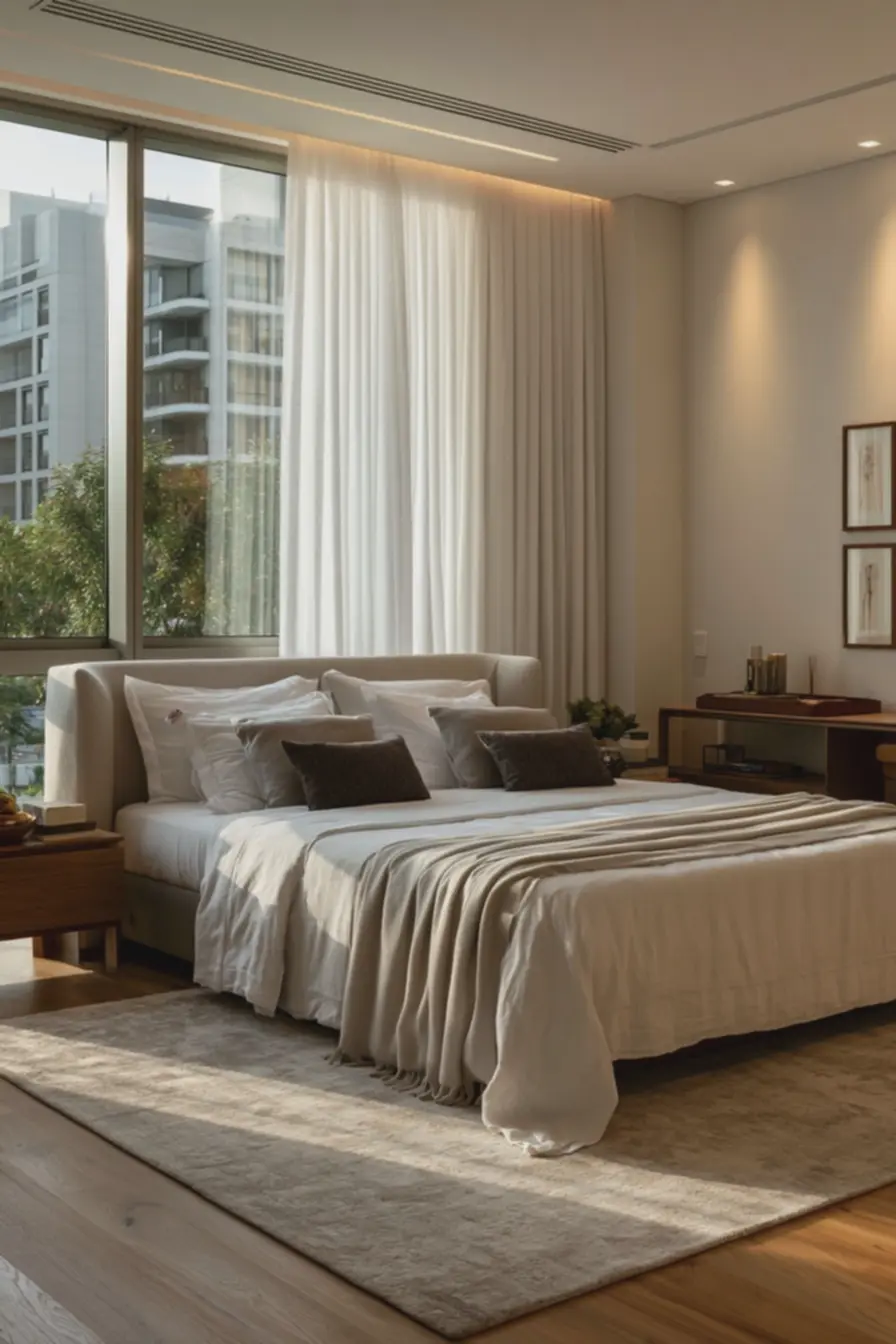 ambiente-organizado-com-objetos-pequenos-agrupados-em-bandejas-sobre-comoda-paraevitar-sensacao-de-desordem Cortinas curtas, tapetes pequenos e outros deslizes que roubam espaço visual do quarto ambiente-organizado-com-objetos-pequenos-agrupados-em-bandejas-sobre-comoda-paraevitar-sensacao-de-desordem Cortinas curtas, tapetes pequenos e outros deslizes que roubam espaço visual do quarto