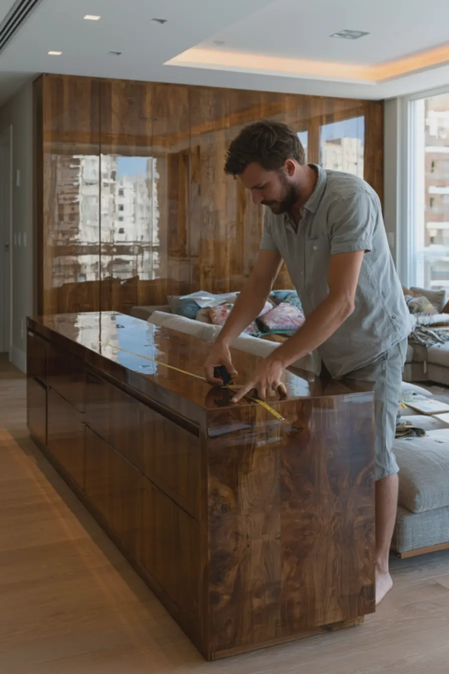 apartamento-compacto-com-mesa-dobravel-fechada-ocupando-corredor-estreito-emedicao-de-espaco-para-circulacao Móveis versáteis que trazem as novas tendências de decoração para espaços compactos apartamento-compacto-com-mesa-dobravel-fechada-ocupando-corredor-estreito-emedicao-de-espaco-para-circulacao Móveis versáteis que trazem as novas tendências de decoração para espaços compactos