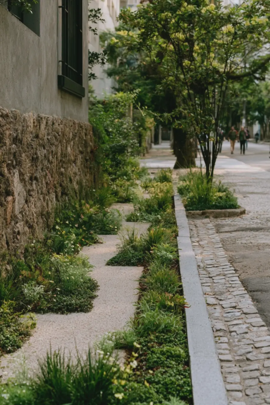 calcada-verde-residencial-com-pavimento-permeavel-e-plantas-baixas-bem-cuidadas Calçada verde e vizinhança: regras, limites e quem responde pela manutenção calcada-verde-residencial-com-pavimento-permeavel-e-plantas-baixas-bem-cuidadas Calçada verde e vizinhança: regras, limites e quem responde pela manutenção