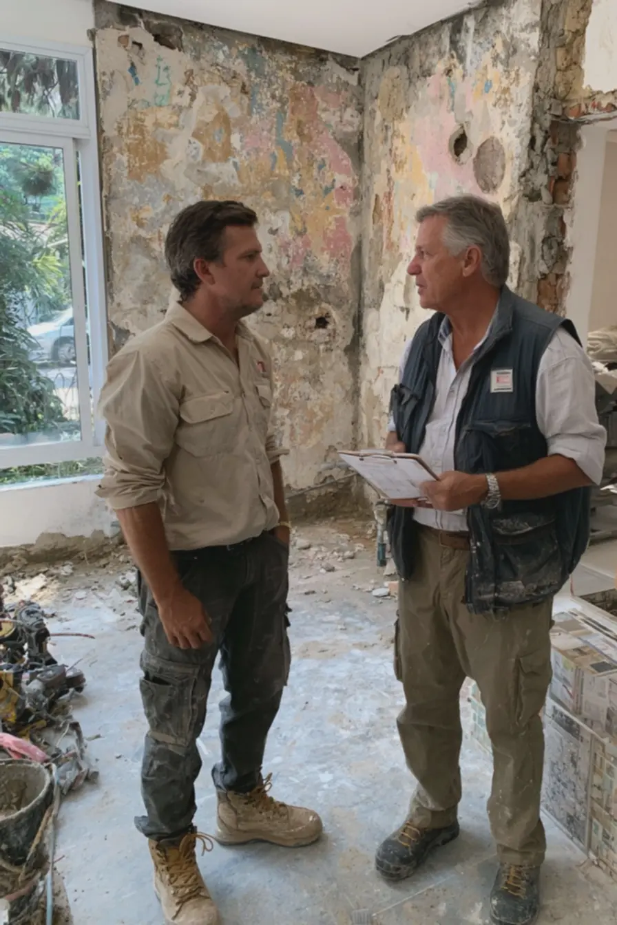 canteiro-de-obra-residencial-pequeno-com-pedreiro-e-dono-da-casa-discutindotecnicas-de-cobranca-diaria-e-empreitada Diária vs empreitada: qual cobrança compensa para seu tipo de obra canteiro-de-obra-residencial-pequeno-com-pedreiro-e-dono-da-casa-discutindotecnicas-de-cobranca-diaria-e-empreitada Diária vs empreitada: qual cobrança compensa para seu tipo de obra