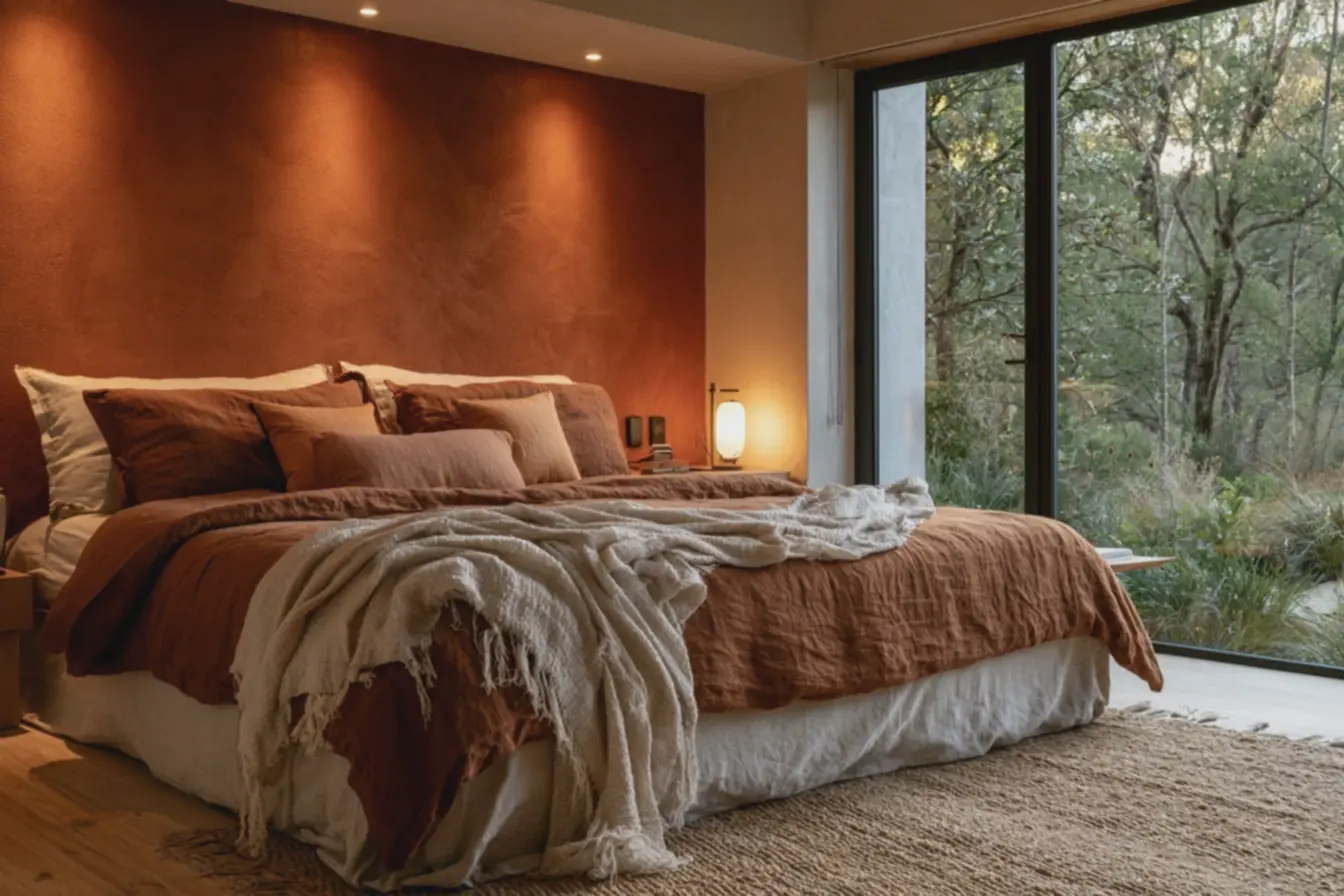 combinacao-de-tons-terrosos-e-laranja-em-quarto-com-luz-natural-quente-paraambiente-tranquilo Laranja no quarto: escolher o tom certo para dormir bem sem abrir mão do calor combinacao-de-tons-terrosos-e-laranja-em-quarto-com-luz-natural-quente-paraambiente-tranquilo Laranja no quarto: escolher o tom certo para dormir bem sem abrir mão do calor