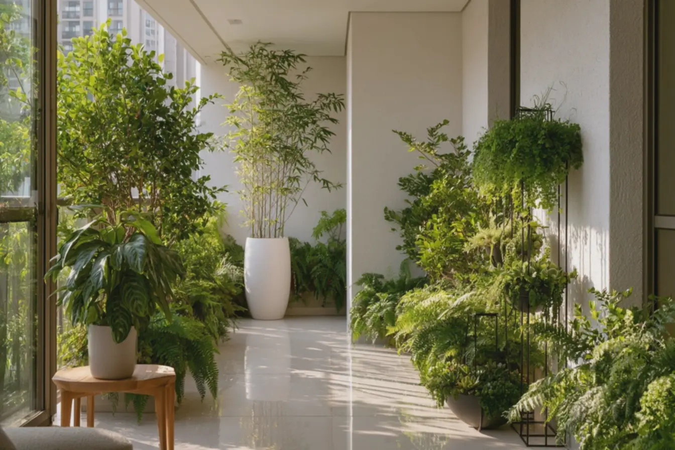 composicao-de-plantas-com-vaso-branco-fosco-elevando-bambu-e-suportes-suspensoscom-samambaias-e-suculentas Camadas de plantas que ampliam ambientes: alturas, texturas e vasos que funcionam composicao-de-plantas-com-vaso-branco-fosco-elevando-bambu-e-suportes-suspensoscom-samambaias-e-suculentas Camadas de plantas que ampliam ambientes: alturas, texturas e vasos que funcionam
