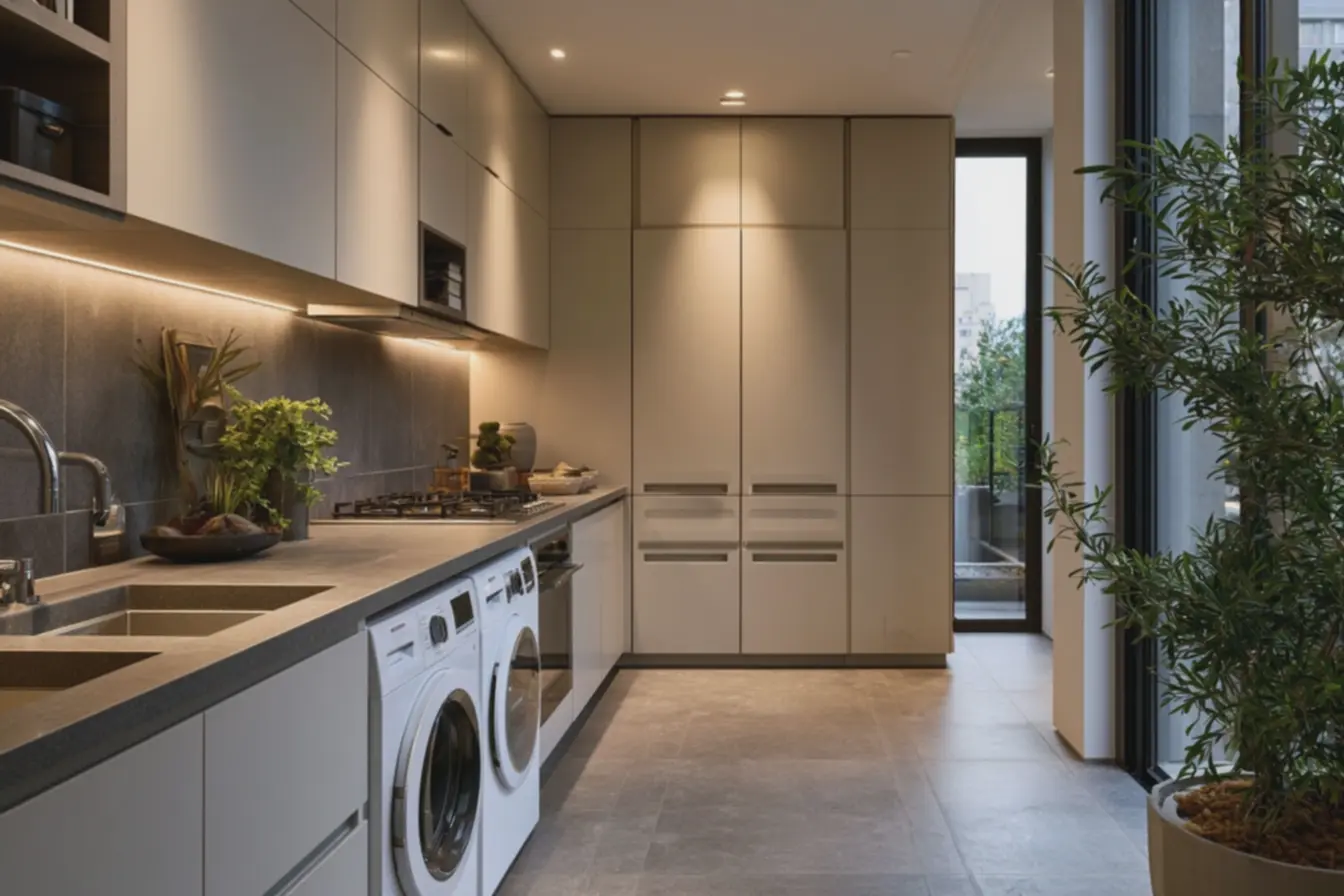 composicao-visual-fluida-com-piso-igual-ao-da-cozinha-cria-sensacao-deintegracao-e-amplitude-em-lavanderia-compacta O segredo das lavanderias pequenas: ideias que elevam o espaço sem precisar de reformas caras composicao-visual-fluida-com-piso-igual-ao-da-cozinha-cria-sensacao-deintegracao-e-amplitude-em-lavanderia-compacta O segredo das lavanderias pequenas: ideias que elevam o espaço sem precisar de reformas caras