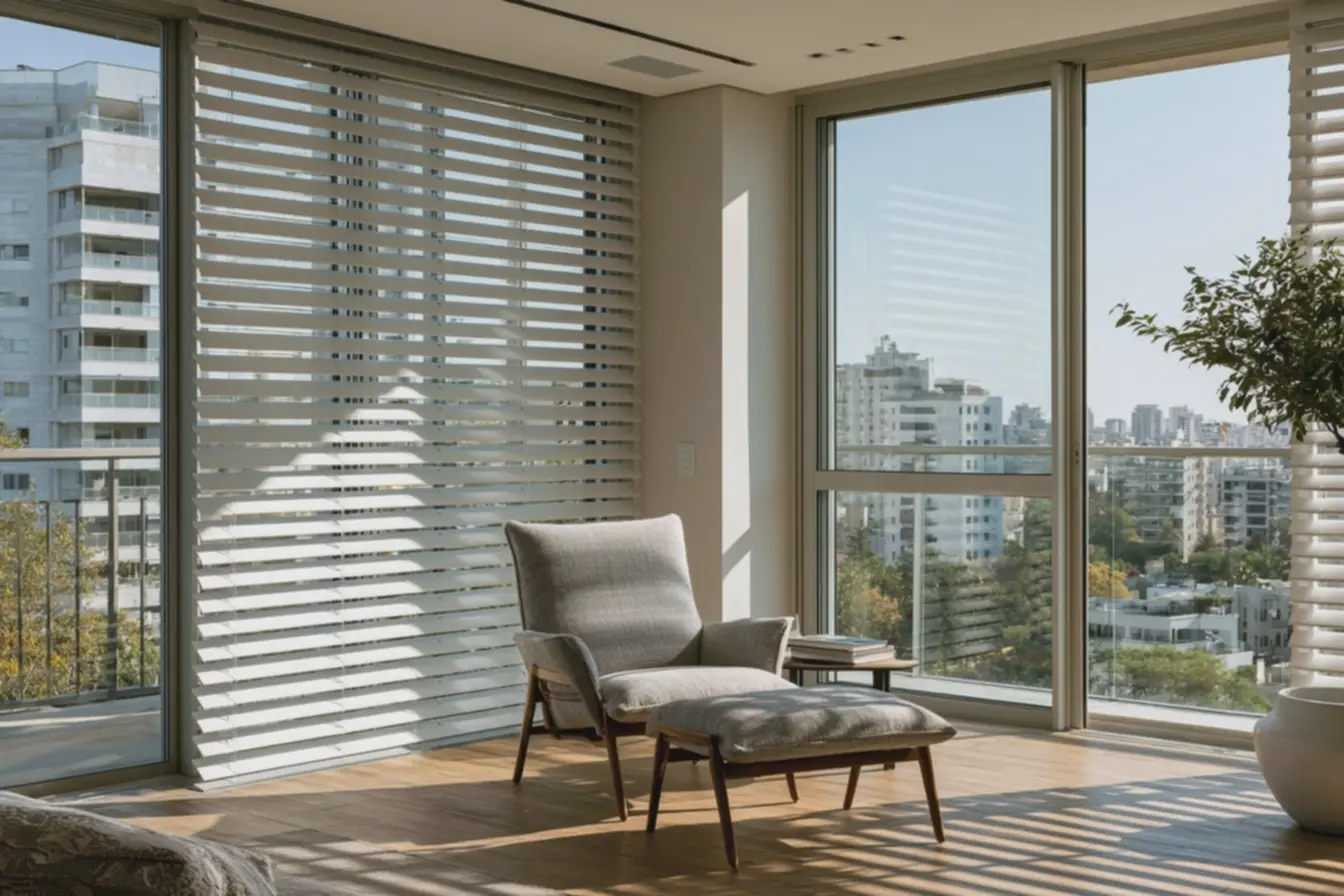 conforto-termico-e-acustico-em-ambiente-de-alto-padrao-com-persianas-elegantes-efuncionais Persianas e clima: materiais e lâminas que reduzem calor e ruído conforto-termico-e-acustico-em-ambiente-de-alto-padrao-com-persianas-elegantes-efuncionais Persianas e clima: materiais e lâminas que reduzem calor e ruído