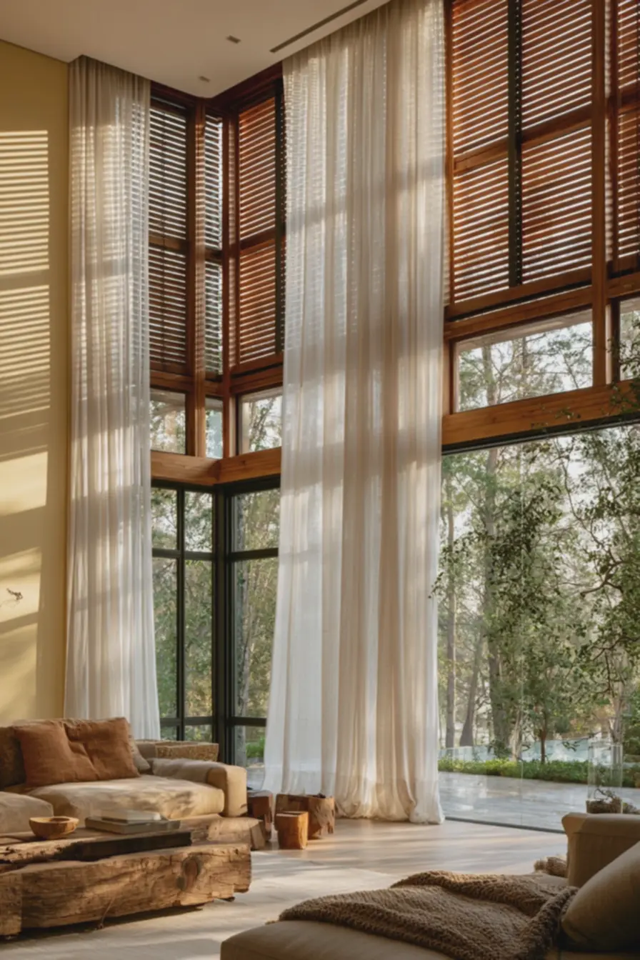 decoracao-com-moveis-rusticos-e-manta-de-trico-harmonizando-com-persianas-ecortinas-leves Persianas de madeira com cortina leve: quando combinar e quando evitar decoracao-com-moveis-rusticos-e-manta-de-trico-harmonizando-com-persianas-ecortinas-leves Persianas de madeira com cortina leve: quando combinar e quando evitar