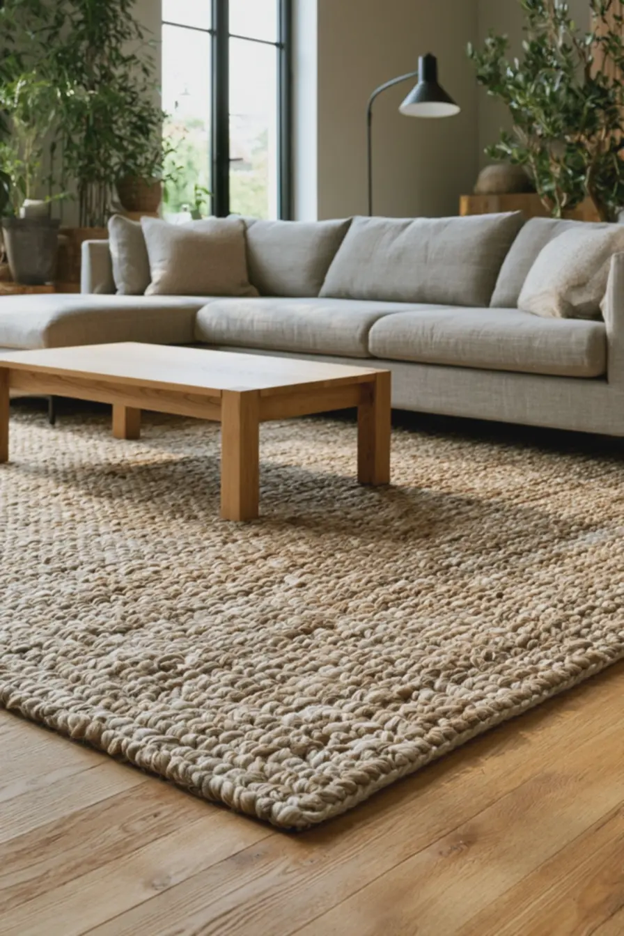 decoracao-harmonica-com-tapete-artesanal-bege-sob-sofa-cinza-claro Tamanho certo: escolher o tapete de crochê ideal para cada cômodo decoracao-harmonica-com-tapete-artesanal-bege-sob-sofa-cinza-claro Tamanho certo: escolher o tapete de crochê ideal para cada cômodo
