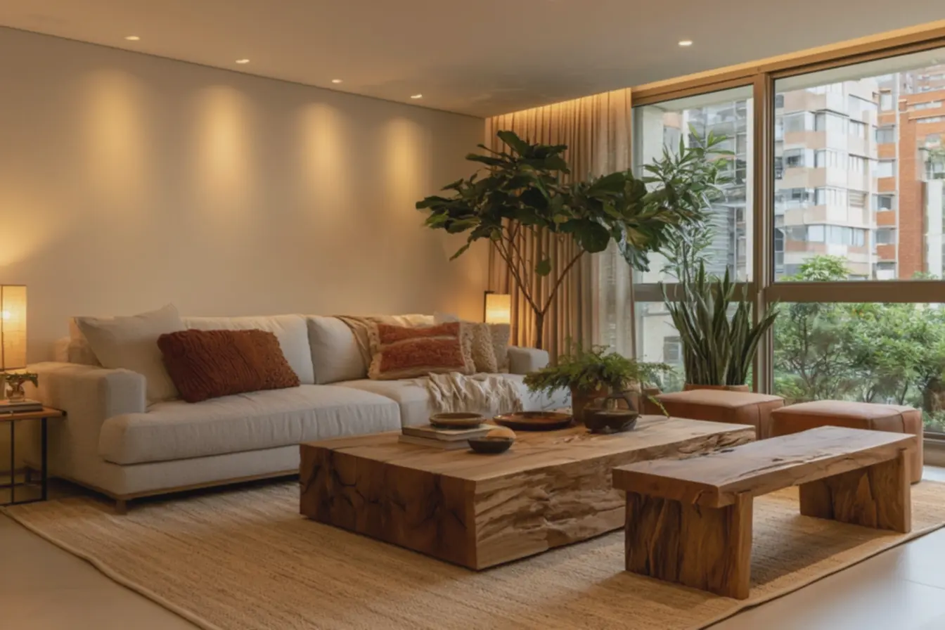 decoracao-simples-com-sofa-cinza-claro-almofadas-de-linho-e-la-em-ferrugem-ebege Adeus minimalismo frio: Veja esses modelos de decoração simples e cheia de estilo decoracao-simples-com-sofa-cinza-claro-almofadas-de-linho-e-la-em-ferrugem-ebege Adeus minimalismo frio: Veja esses modelos de decoração simples e cheia de estilo