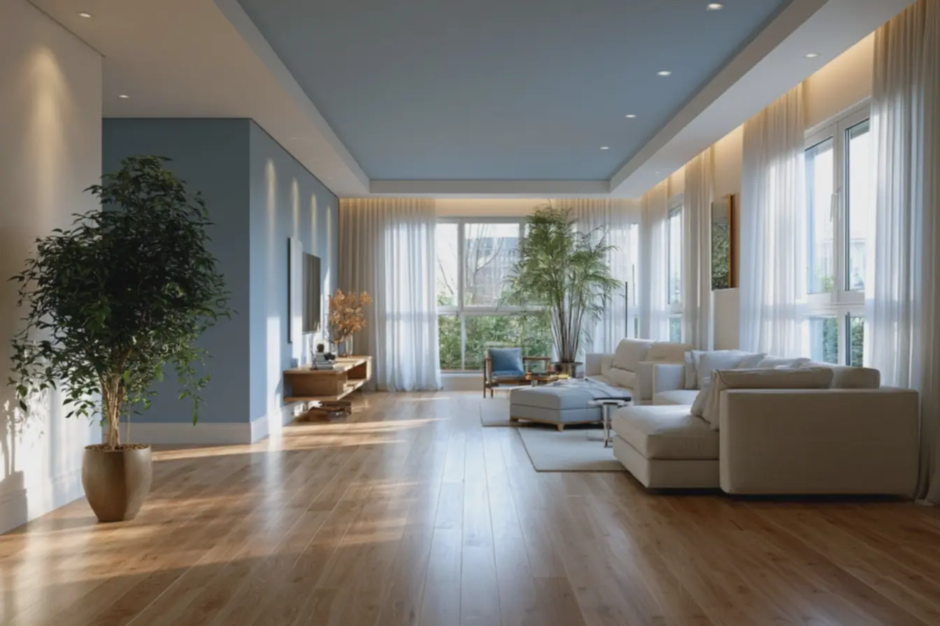 design-de-interiores-que-valoriza-luz-natural-usando-teto-azul-palido-pervincapara-altura Tons de azul que ampliam ambientes pequenos e valorizam a luz natural design-de-interiores-que-valoriza-luz-natural-usando-teto-azul-palido-pervincapara-altura Tons de azul que ampliam ambientes pequenos e valorizam a luz natural