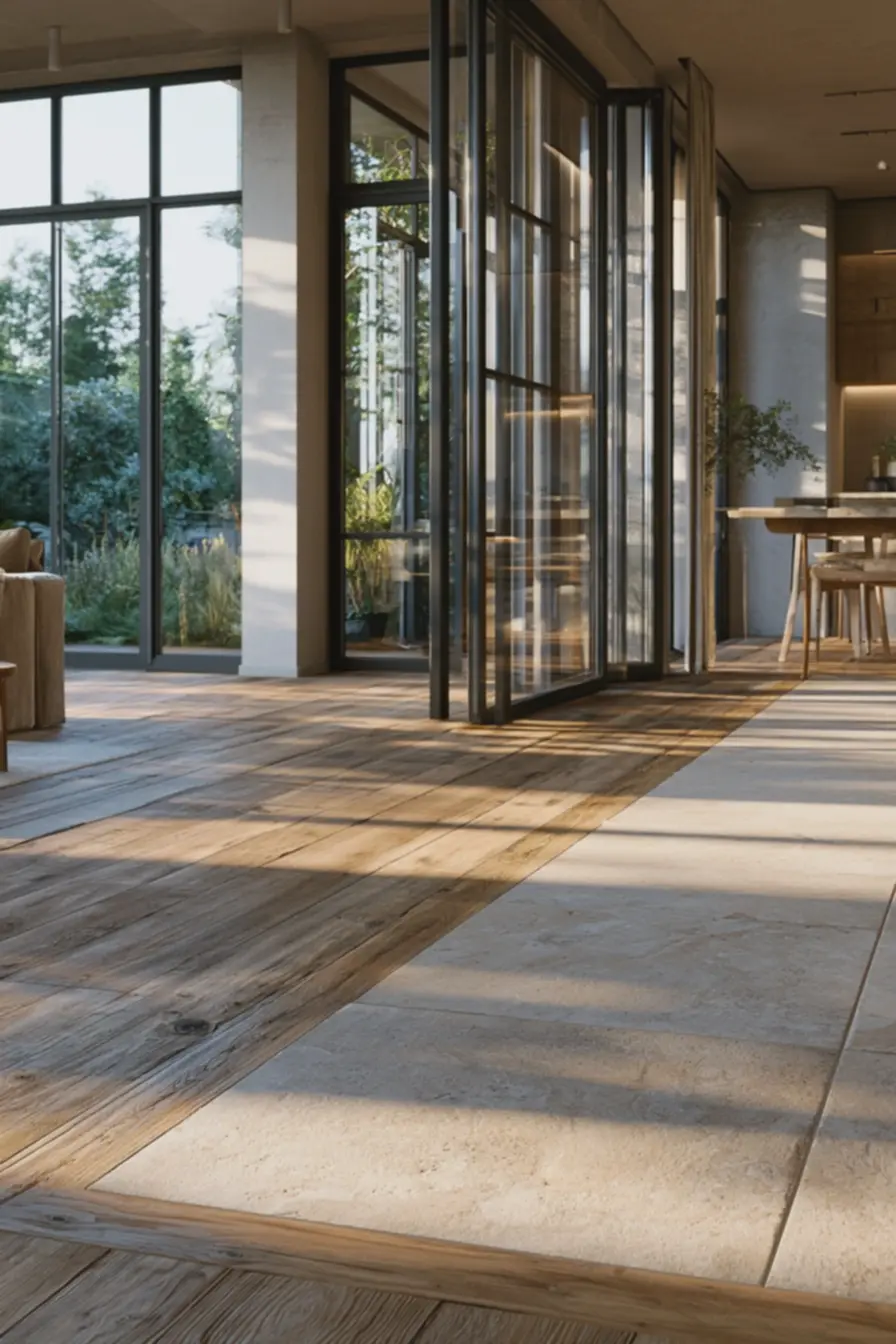 detalhe-de-encontro-entre-piso-amadeirado-e-porcelanato-fosco-com-iluminacaonatural-realcando-texturas-para-integracao-visual Transição de pisos: soluções para integrar ambientes sem quebrar a estética detalhe-de-encontro-entre-piso-amadeirado-e-porcelanato-fosco-com-iluminacaonatural-realcando-texturas-para-integracao-visual Transição de pisos: soluções para integrar ambientes sem quebrar a estética