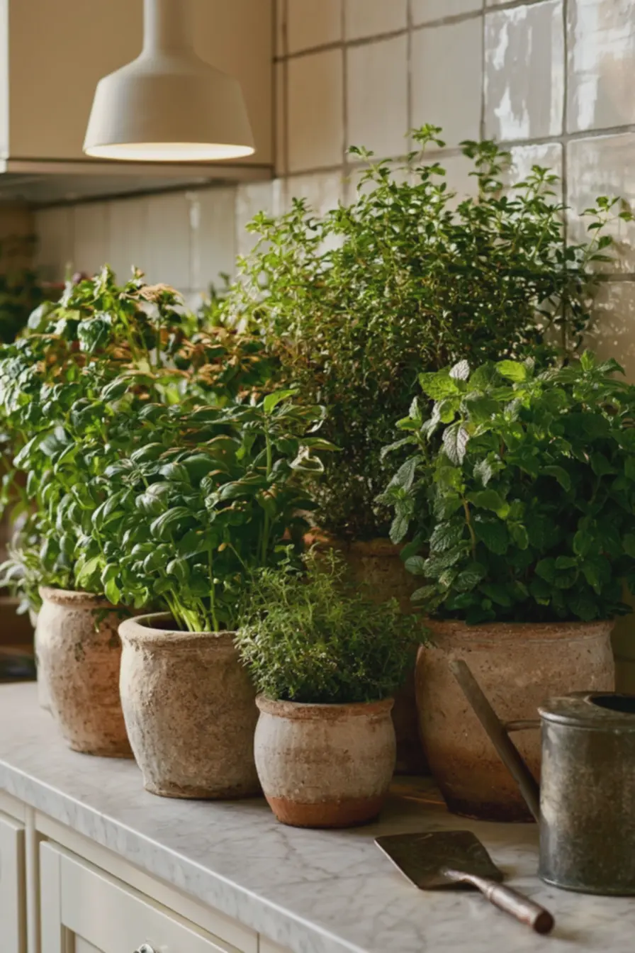 detalhe-de-ervas-frescas-em-vasos-pequenos-sobre-bancada-branca-com-texturanatural Combinar plantas: o detalhe pouco conhecido que dinamiza seu ambiente detalhe-de-ervas-frescas-em-vasos-pequenos-sobre-bancada-branca-com-texturanatural Combinar plantas: o detalhe pouco conhecido que dinamiza seu ambiente