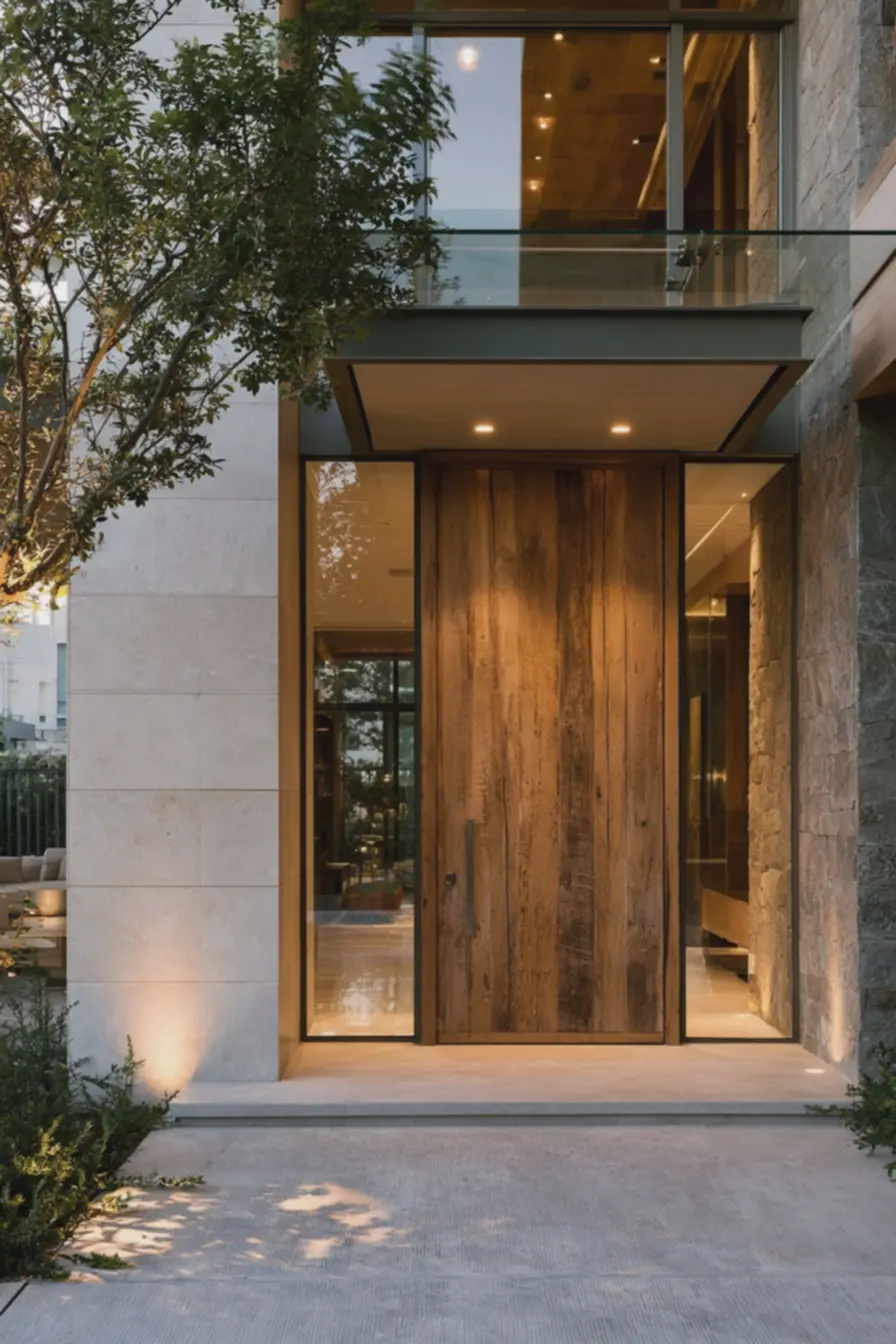 detalhe-de-porta-de-madeira-macica-com-textura-natural-e-macaneta-de-metalescovado-em-entrada-residencial-moderna Fachadas de casas modernas: ideias que mudam a cara da sua residência detalhe-de-porta-de-madeira-macica-com-textura-natural-e-macaneta-de-metalescovado-em-entrada-residencial-moderna Fachadas de casas modernas: ideias que mudam a cara da sua residência