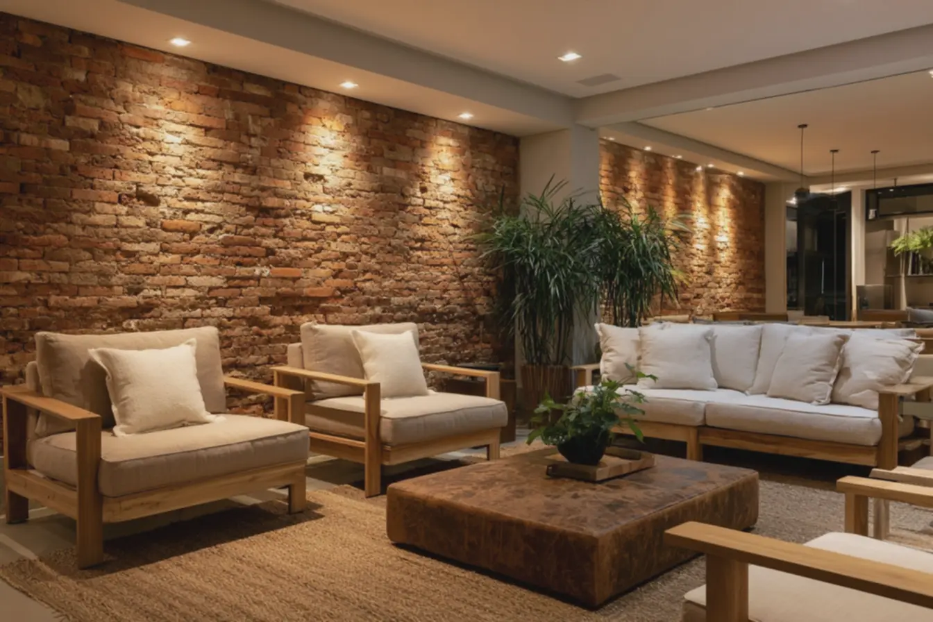 detalhes-do-relevo-dos-tijolos-vermelhos-destacados-por-spots-de-luz-em-salaorganizada-e-confortavel Parede de tijolo a vista rústico: o detalhe que muda toda a atmosfera da sua casa detalhes-do-relevo-dos-tijolos-vermelhos-destacados-por-spots-de-luz-em-salaorganizada-e-confortavel Parede de tijolo a vista rústico: o detalhe que muda toda a atmosfera da sua casa